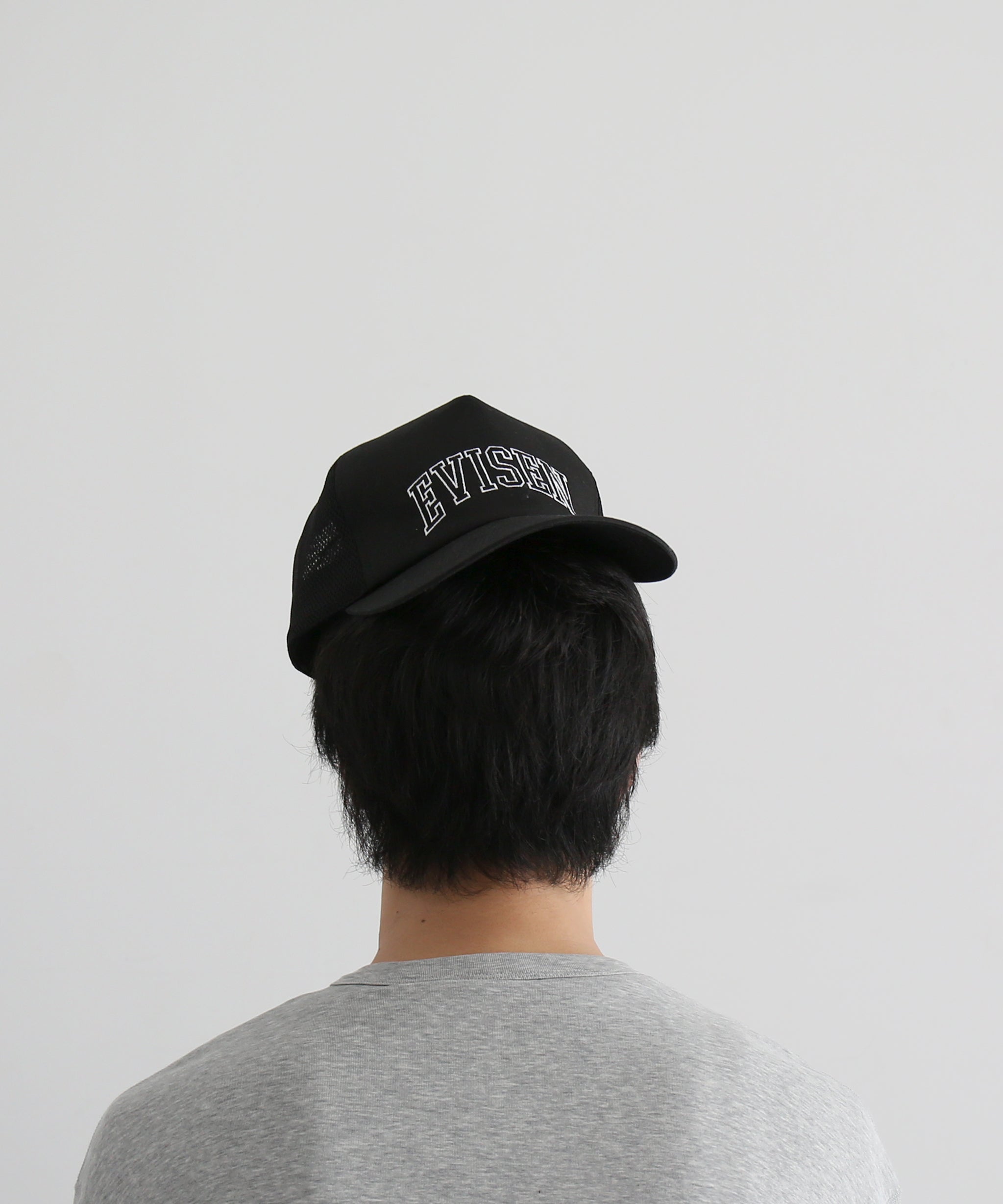 Evisen Skateboardsゑ College mesh cap "BLACK"