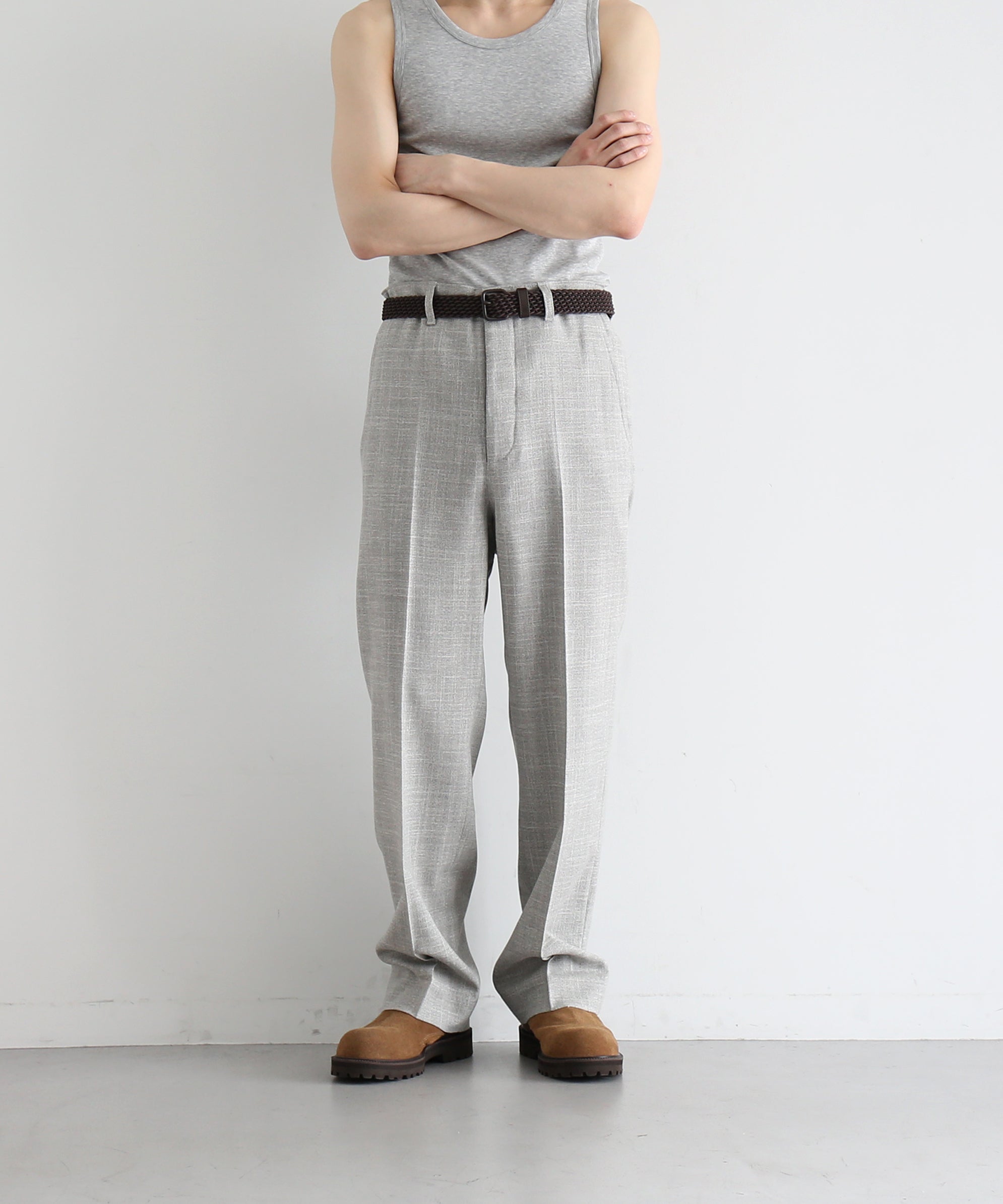 UNUSED Uw1189 Loro piana slacks “GRAY”