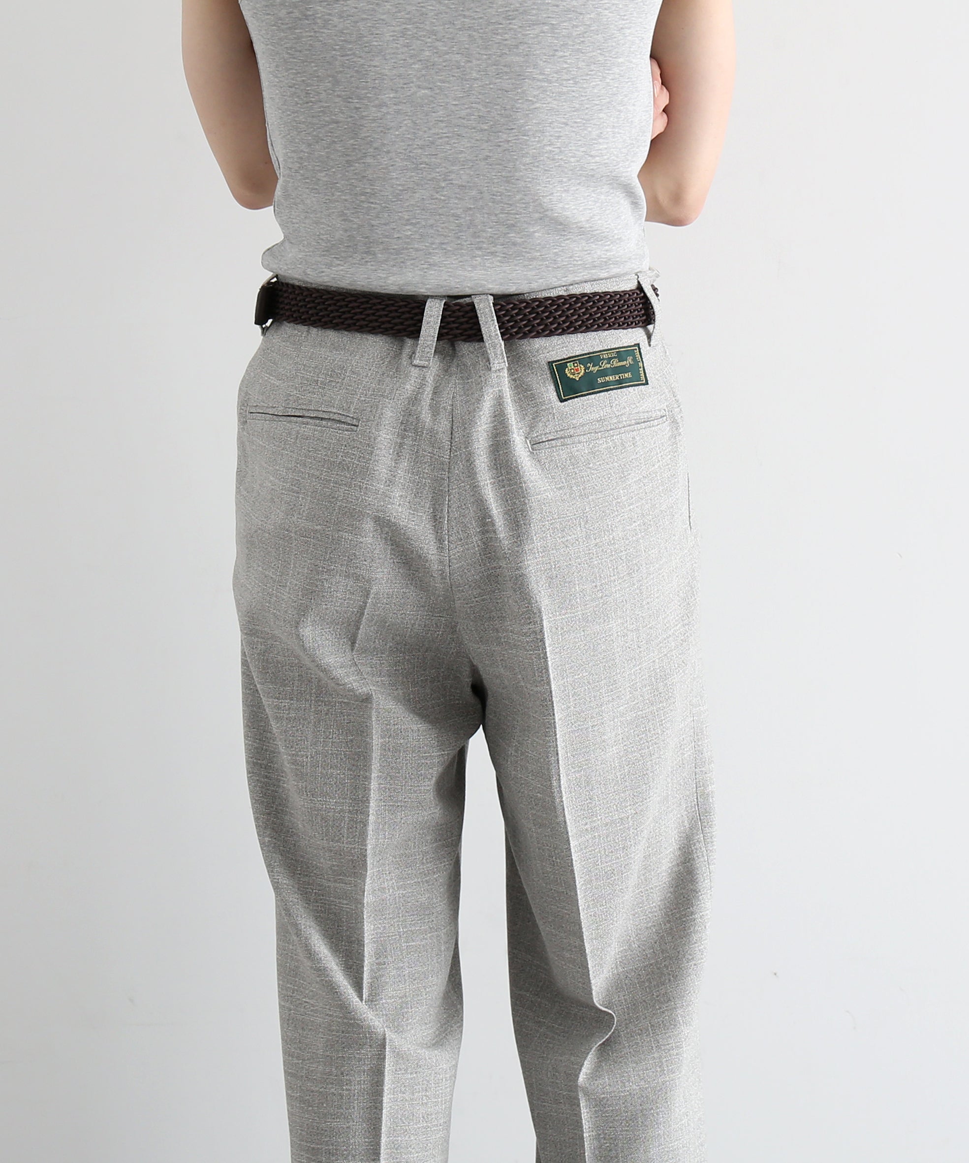 UNUSED Uw1189 Loro piana slacks “GRAY”