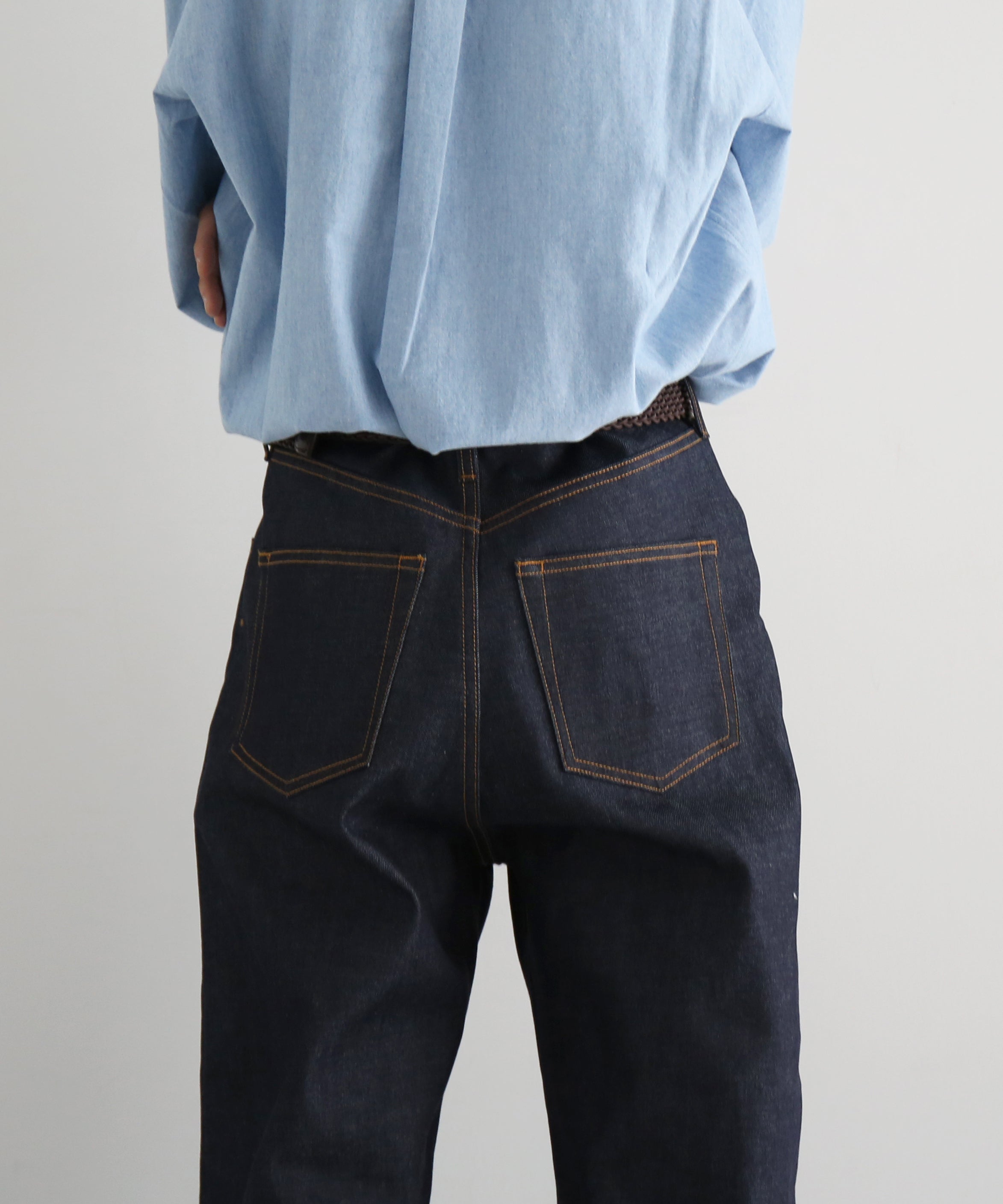 DIGAWEL Straight denim pants "NAVY"