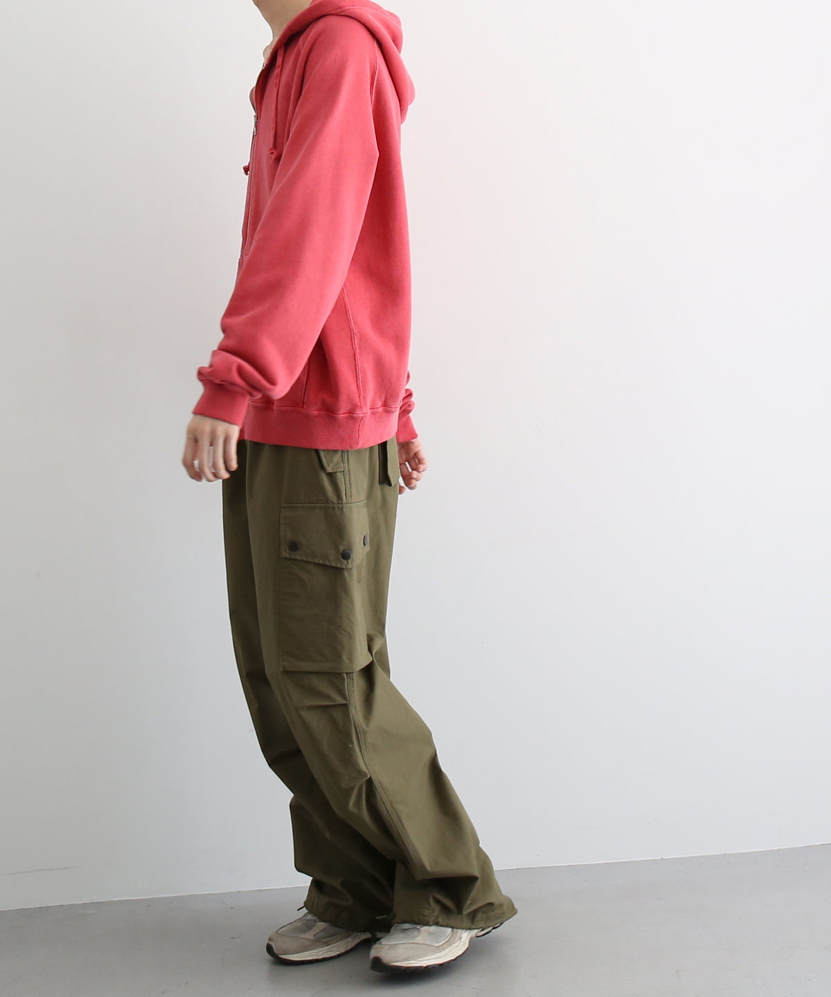 URU Zip up sweat "RED"