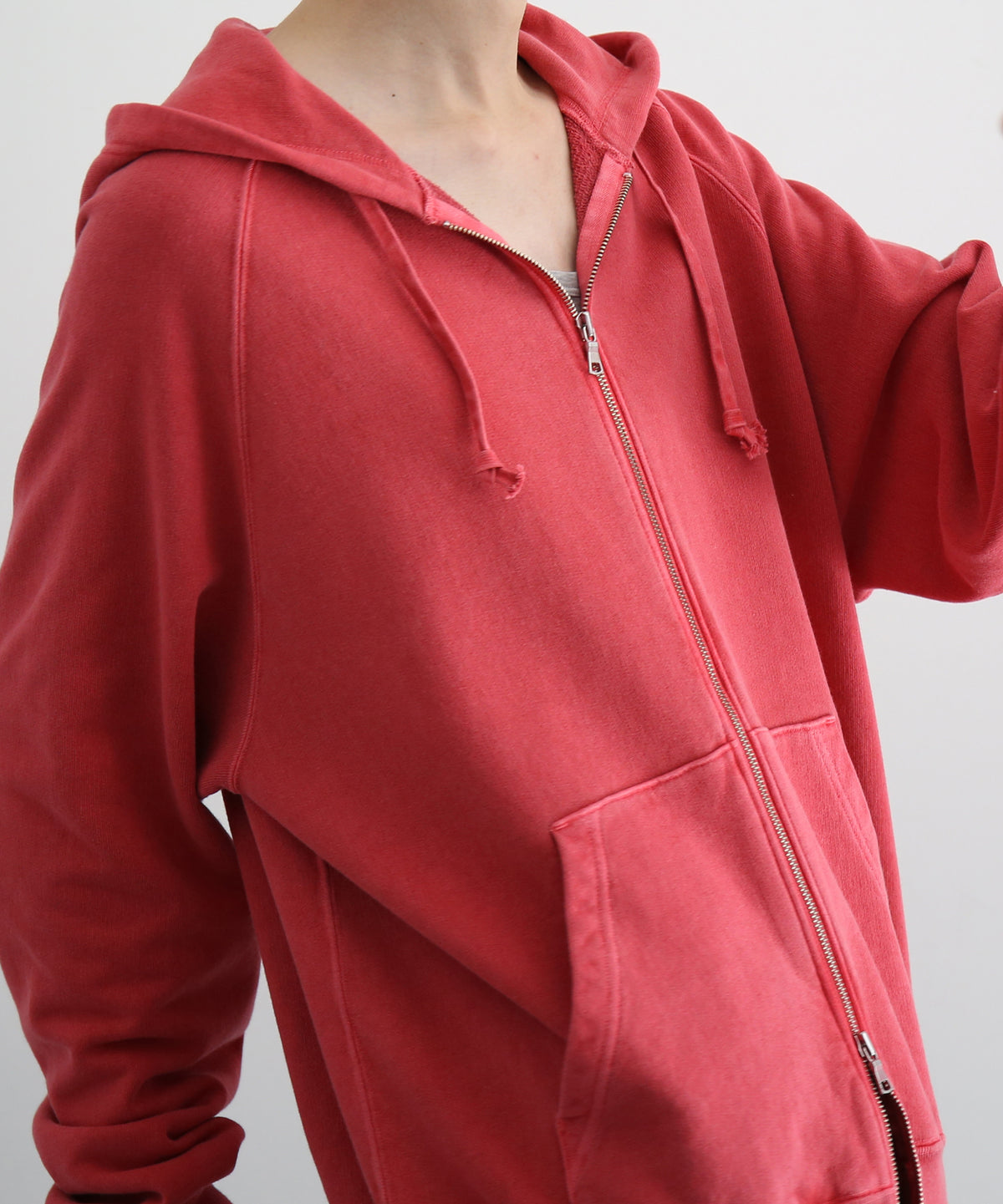 URU Zip up sweat "RED"