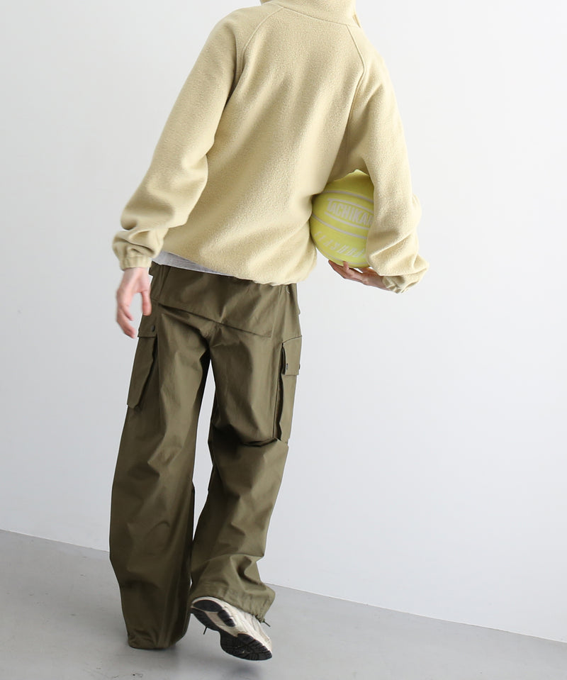 URU Pile knit - zip up blouson "L.YELLOW"