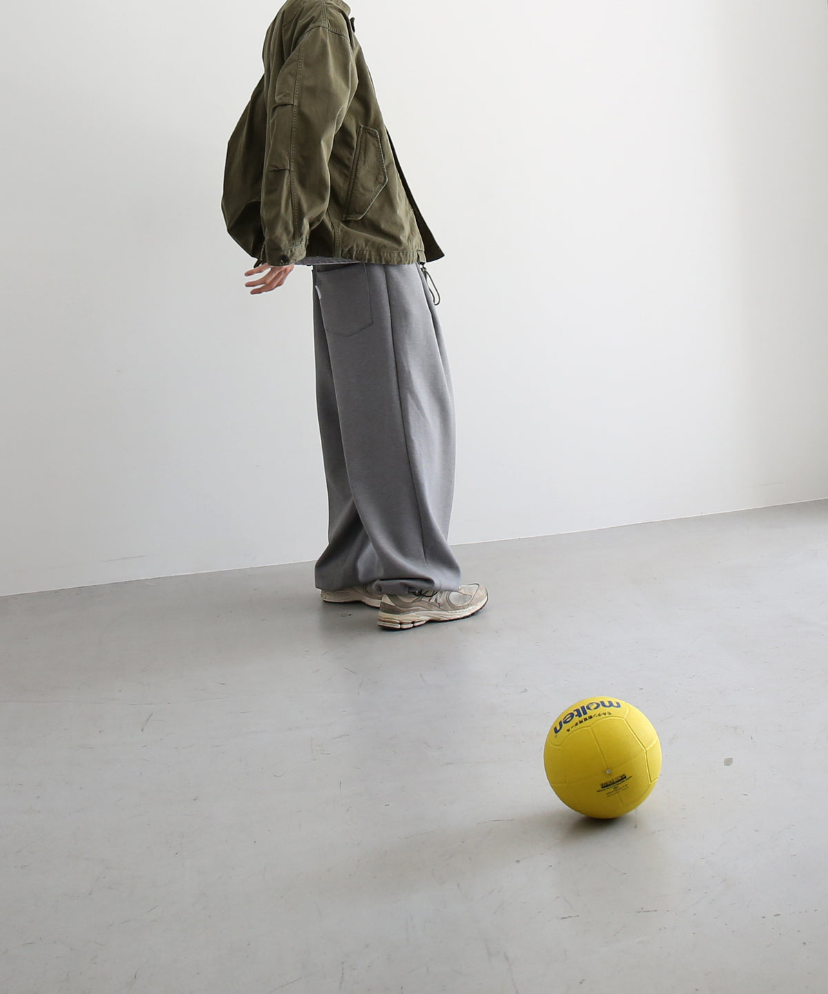 URU Organic compact chino - m-51 short blouson "D.KHAKI"