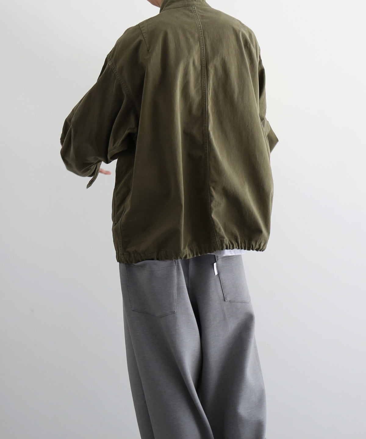 URU Organic compact chino - m-51 short blouson "D.KHAKI"