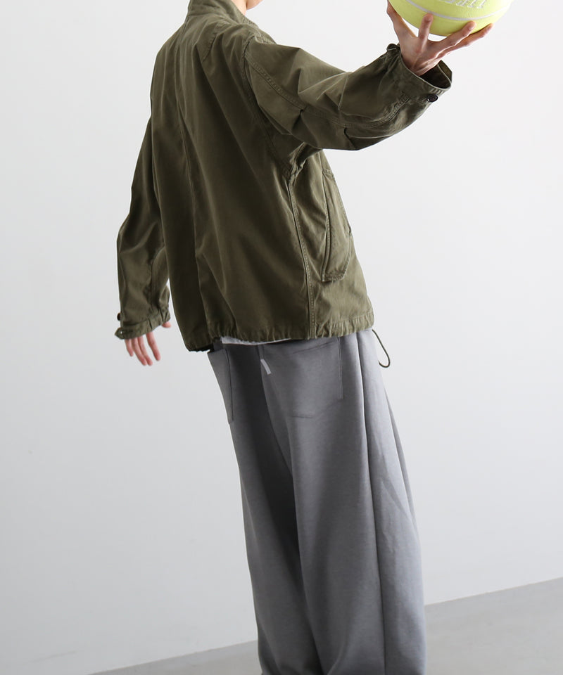 URU Organic compact chino - m-51 short blouson "D.KHAKI"