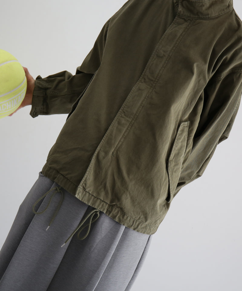 URU Organic compact chino - m-51 short blouson "D.KHAKI"