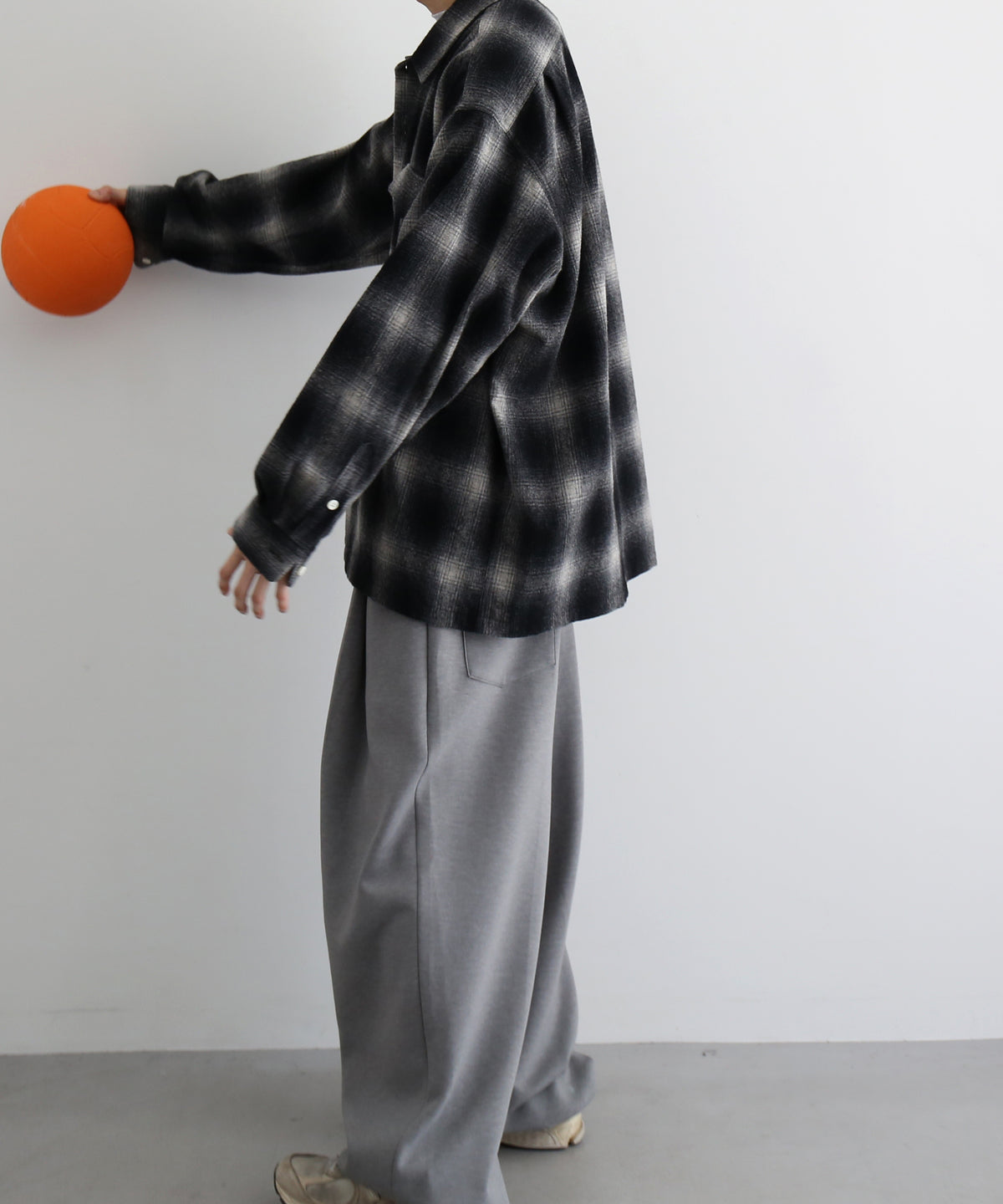 COTTON PAN Schaaf l/s oakland型 "BLACK×WHITE"