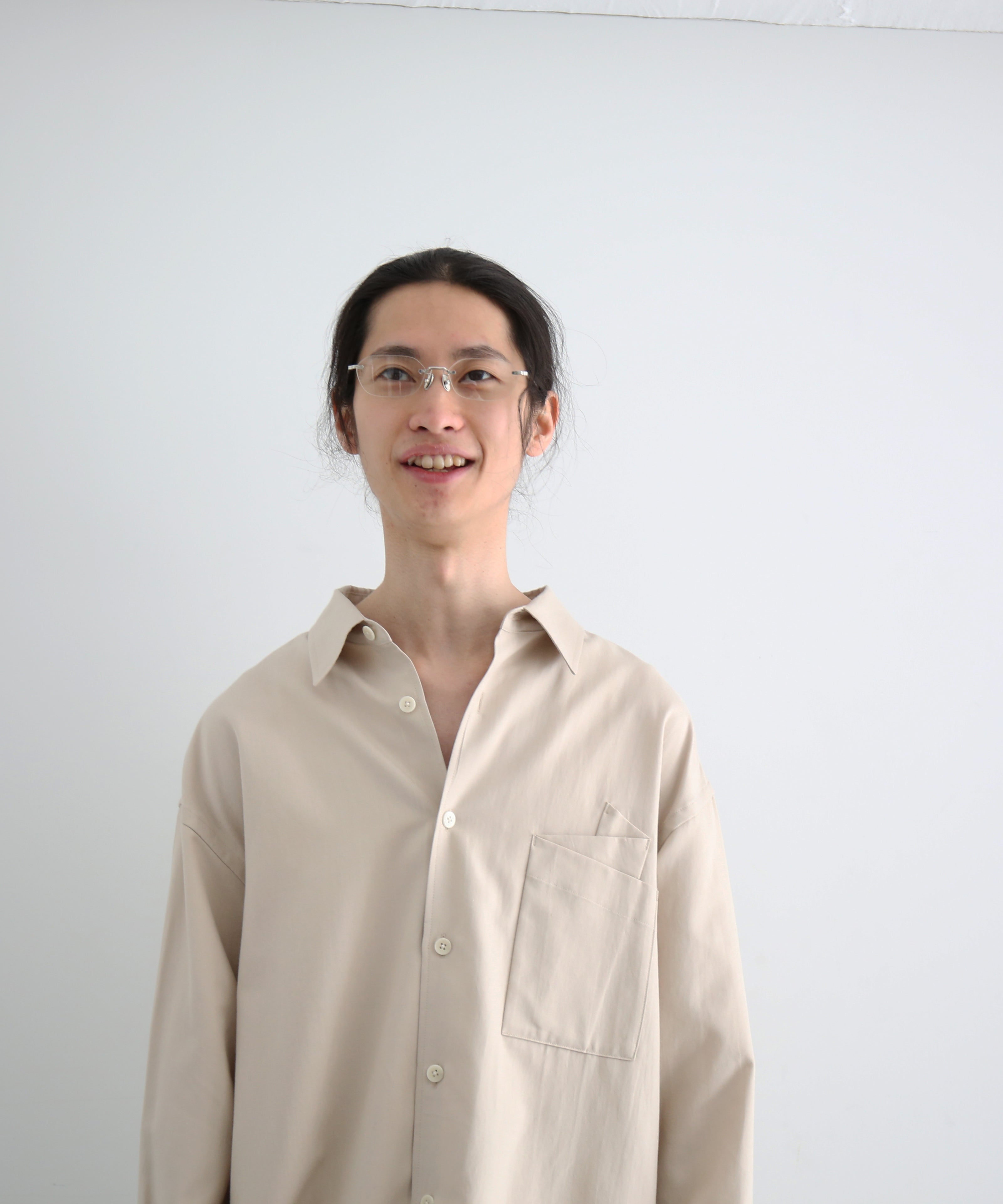 WHOWHAT 【フーワット】Origami pocket shirt 