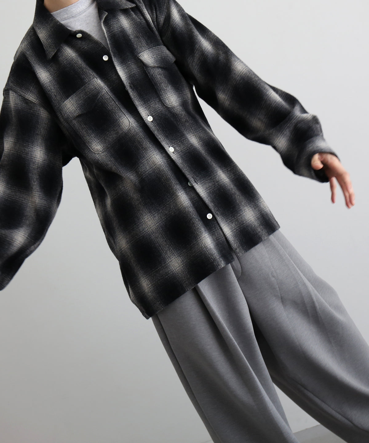 COTTON PAN Schaaf l/s oakland型 "BLACK×WHITE"