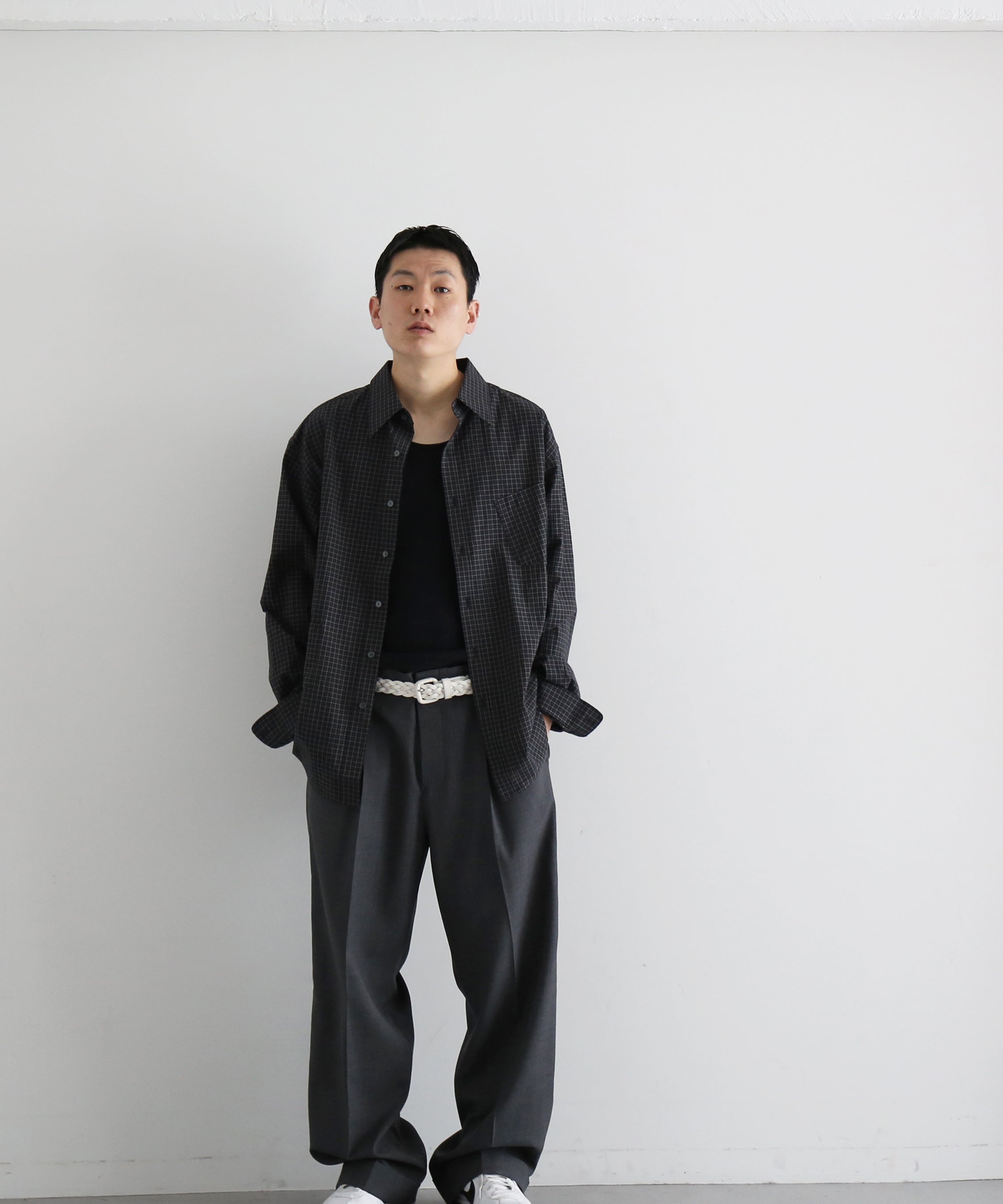 ABELIA EDOWARD GOUCHA Ordinary shirt  "BLACK"