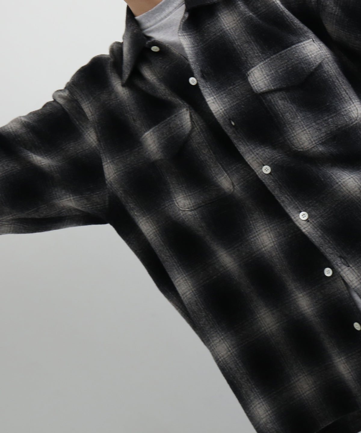 COTTON PAN Schaaf l/s oakland型 "BLACK×WHITE"