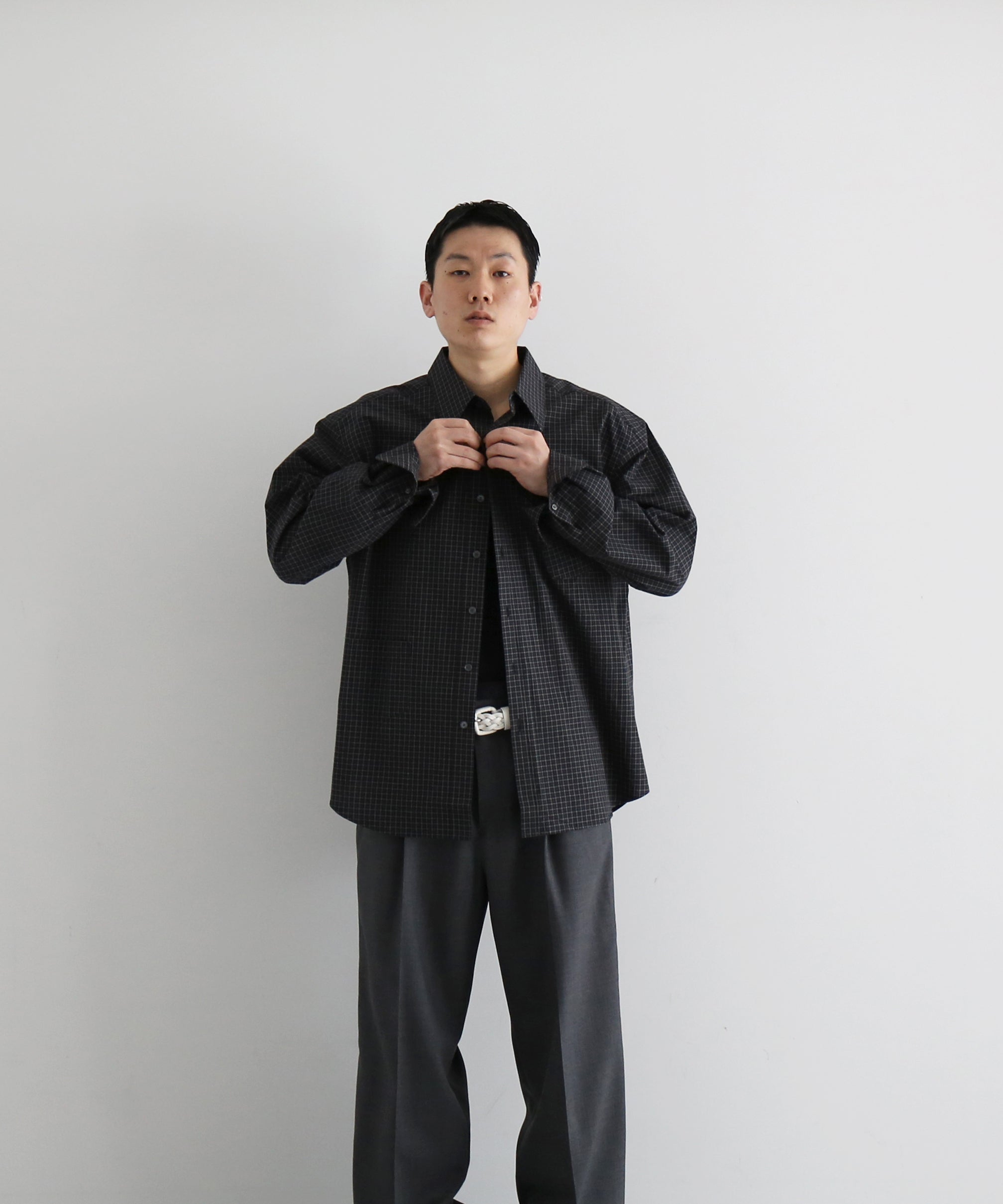 ABELIA EDOWARD GOUCHA Ordinary shirt  "BLACK"