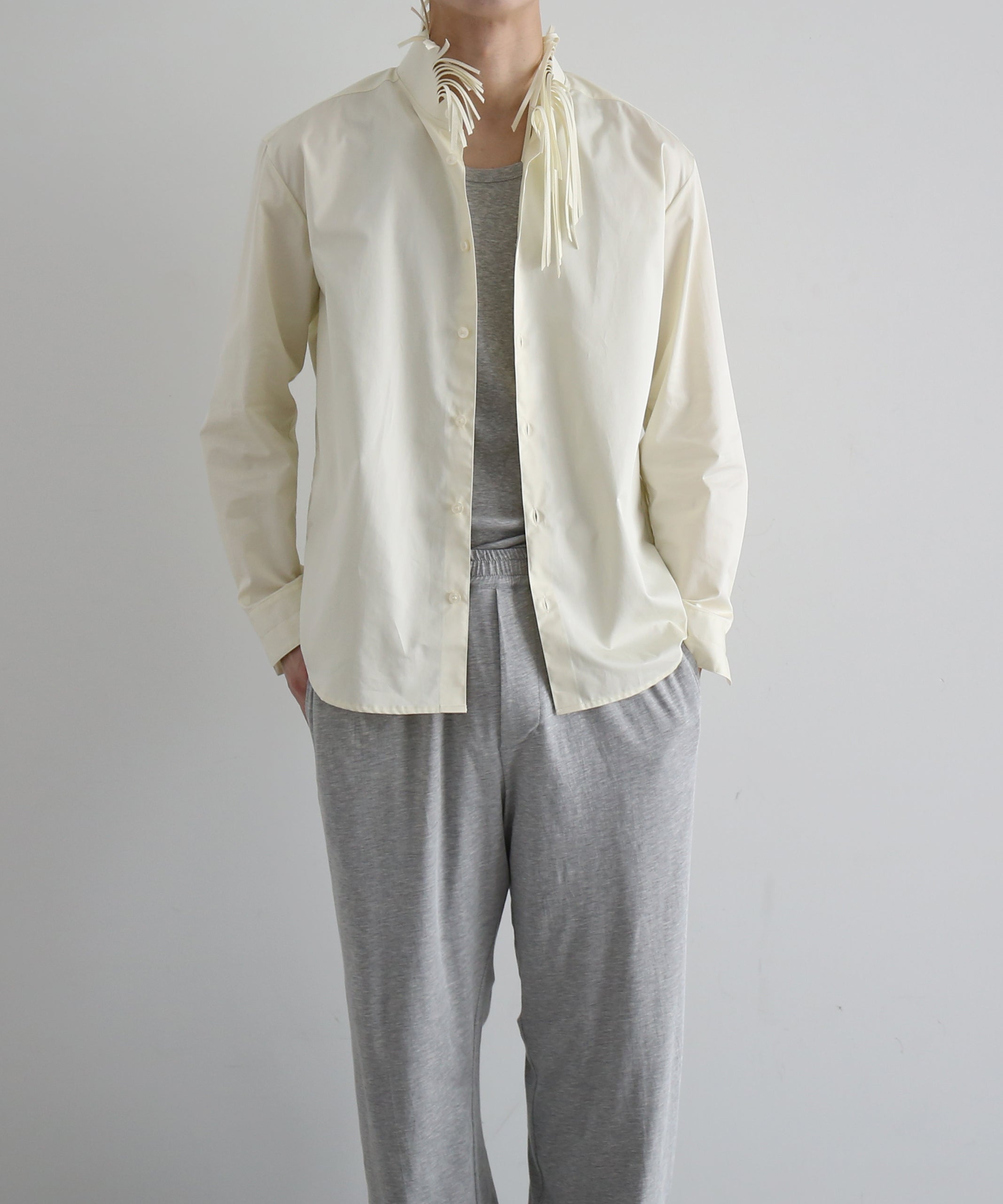 POST ARCHIVE FACTION(PAF) Trimmed Shirt C "YELLOW"