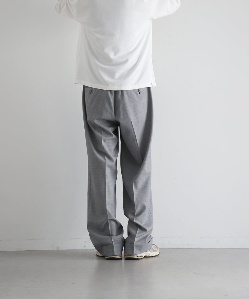 KAIKO Wool wide slacks "HOUNDTOOTH"