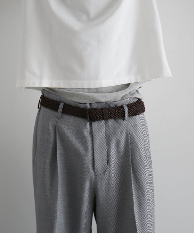 KAIKO Wool wide slacks "HOUNDTOOTH"