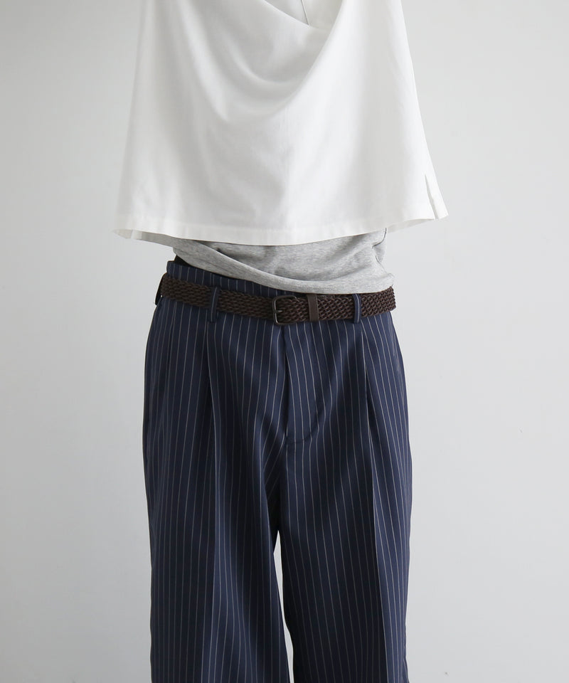 KAIKO Wool wide slacks "STRIPE"