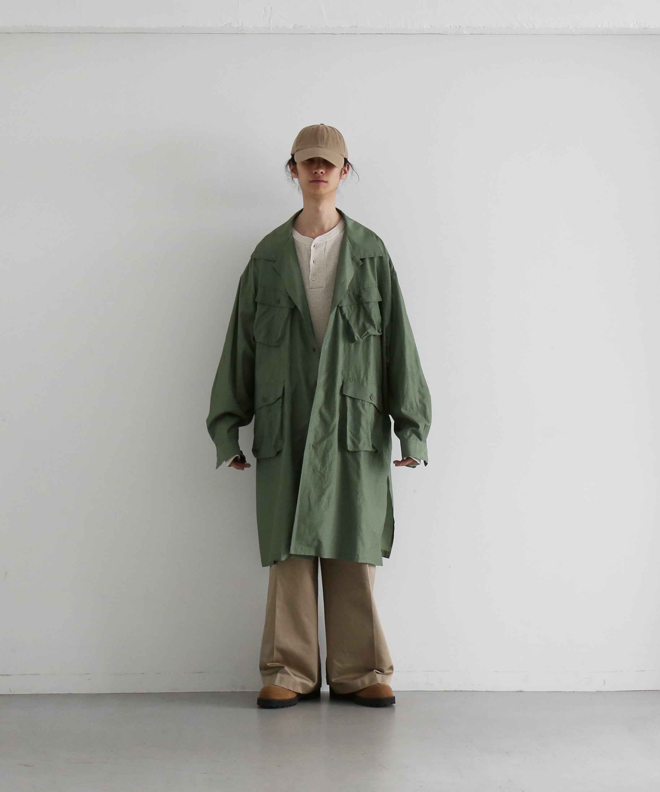 WHOWHAT 5x shirt type.5 "MOSS GREEN"