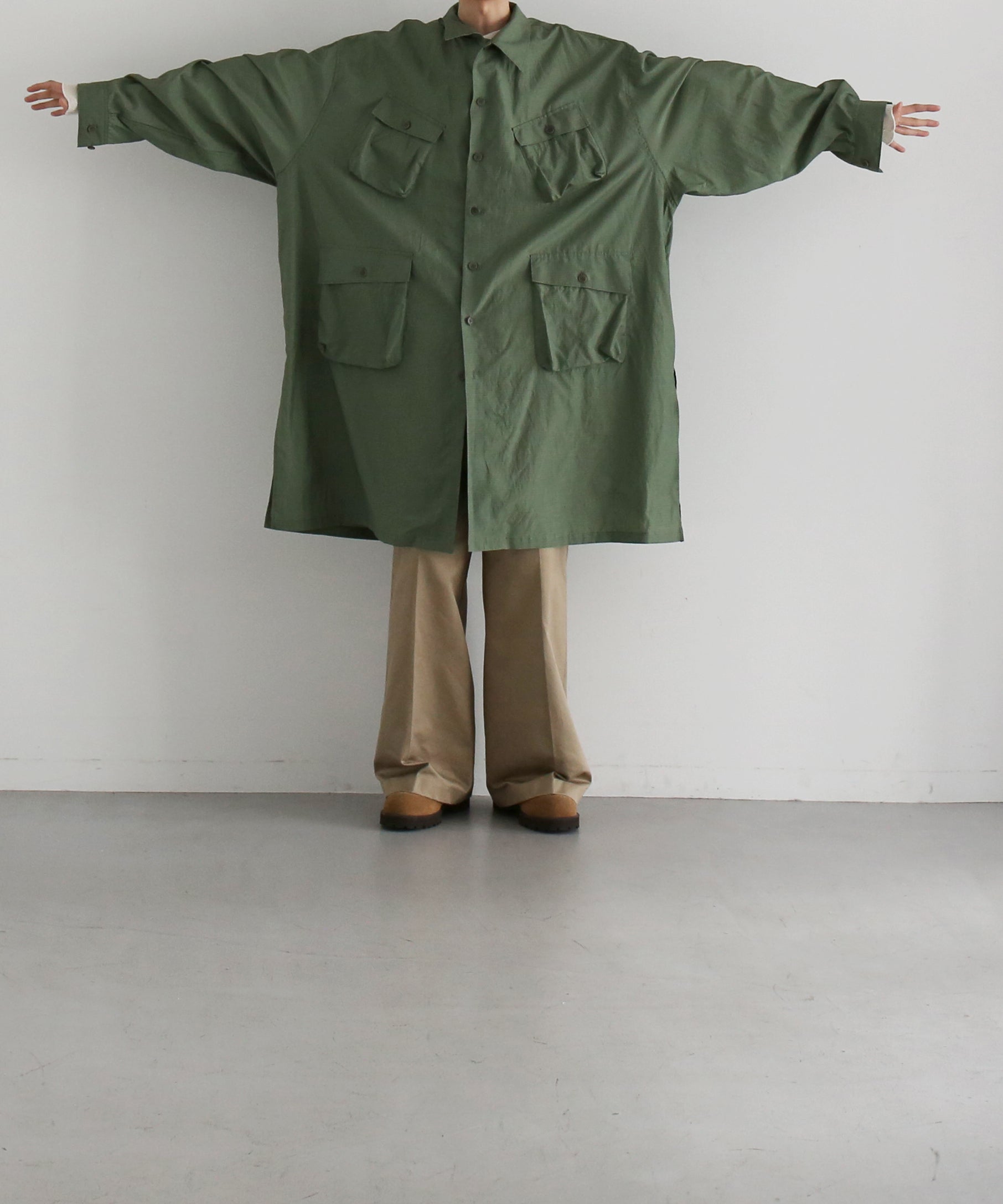 WHOWHAT 5x shirt type.5 "MOSS GREEN"