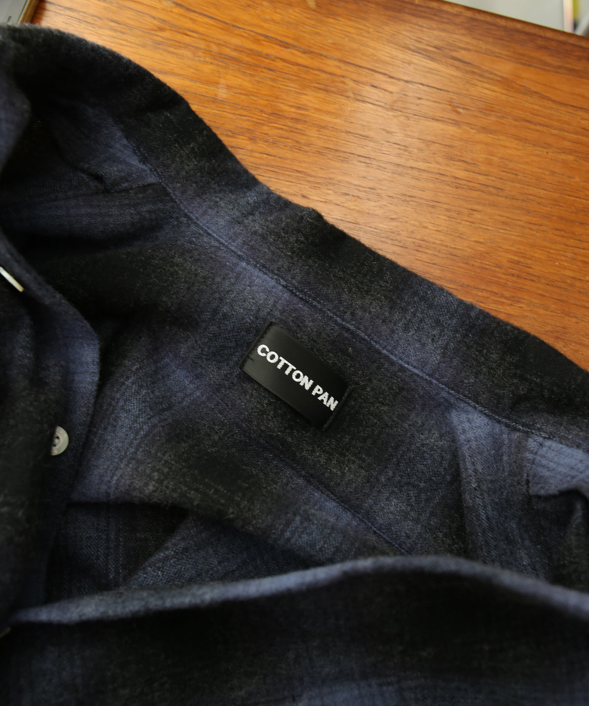 COTTON PAN Schaaf l/s oakland型 "BLACK×BLUE"