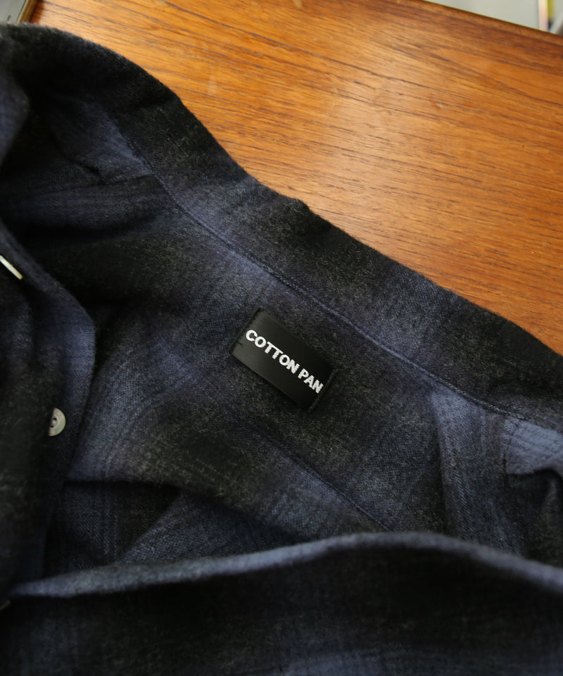COTTON PAN Schaaf l/s oakland型 "BLACK×BLUE"