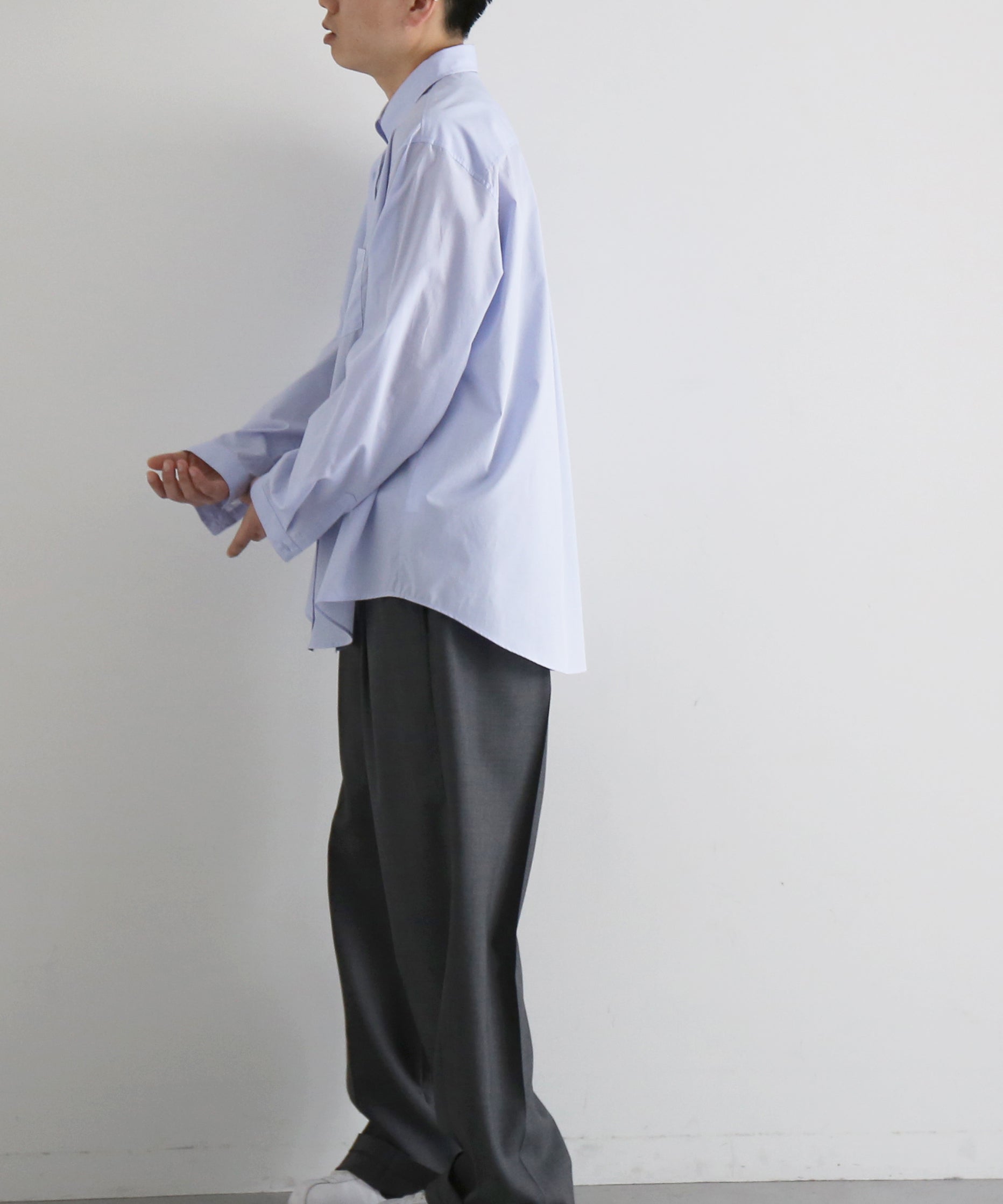DIGAWEL Buttondown shirt "BLUE"