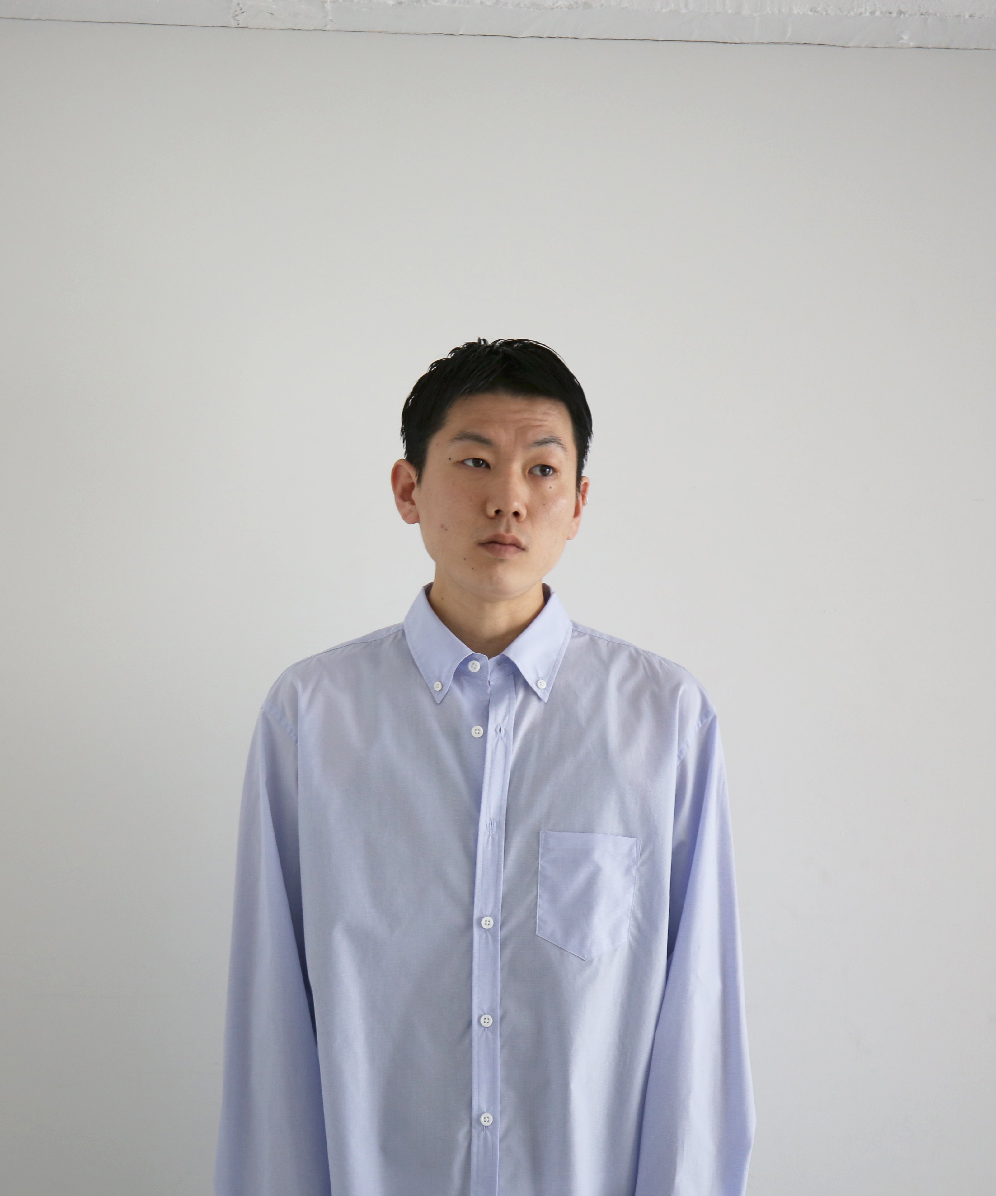 DIGAWEL Buttondown shirt "BLUE"