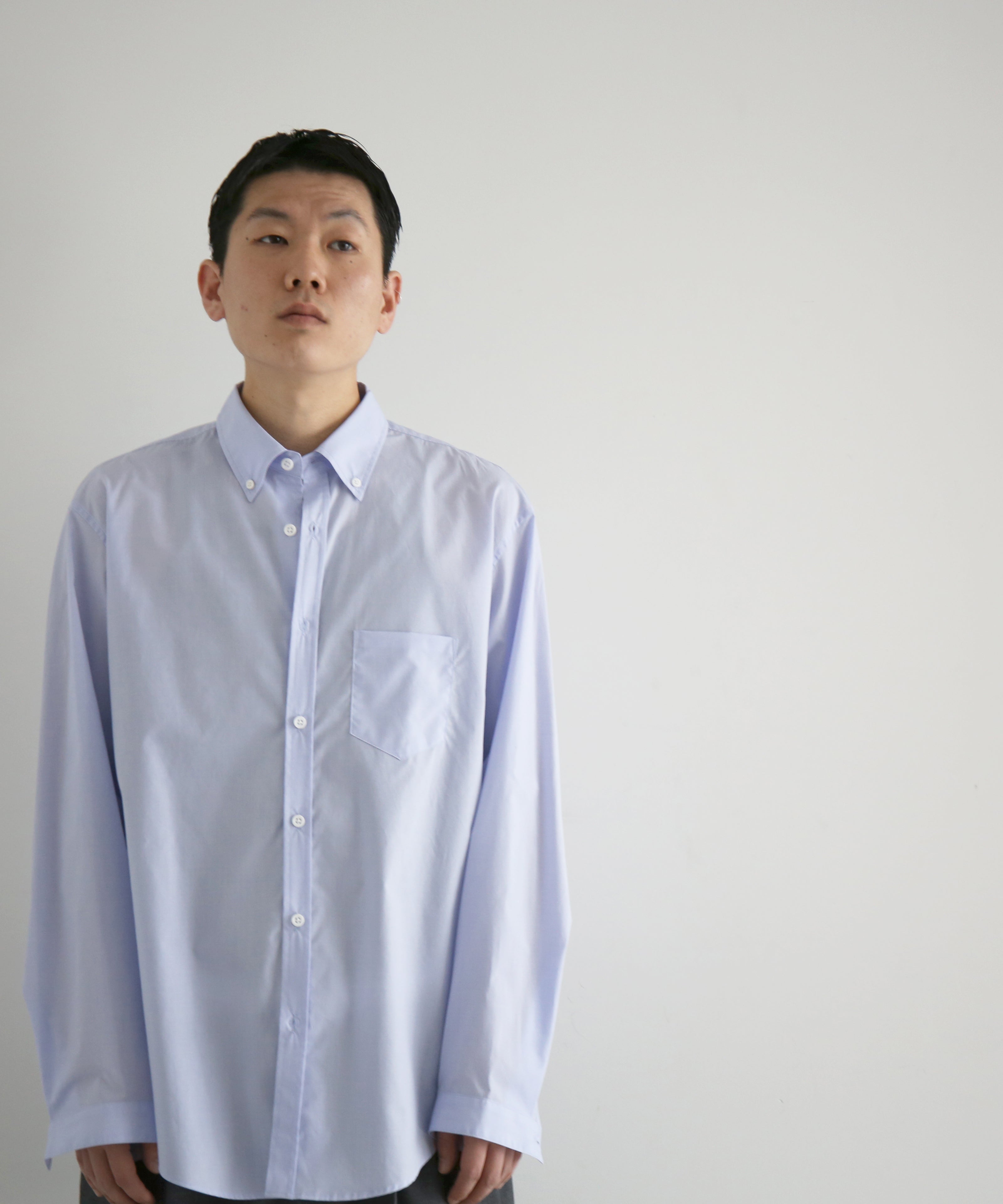 DIGAWEL Buttondown shirt "BLUE"