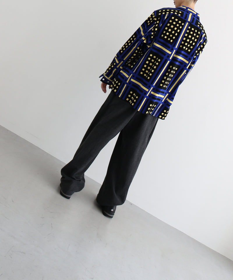 COTTON PAN ハンター l/s コーデュロイシャツ beach型 "BLUE"