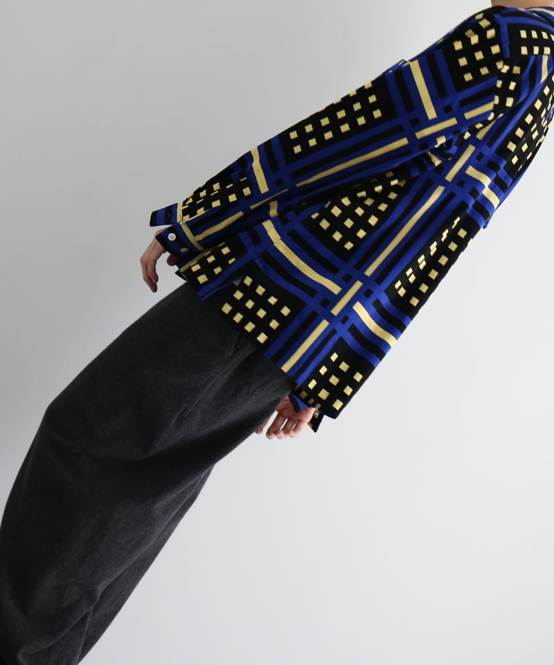 COTTON PAN ハンター l/s コーデュロイシャツ beach型 "BLUE"