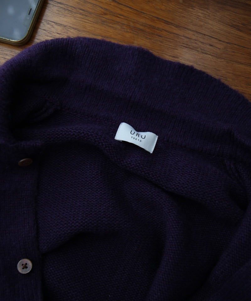 URU Knit cardigan "PURPLE"