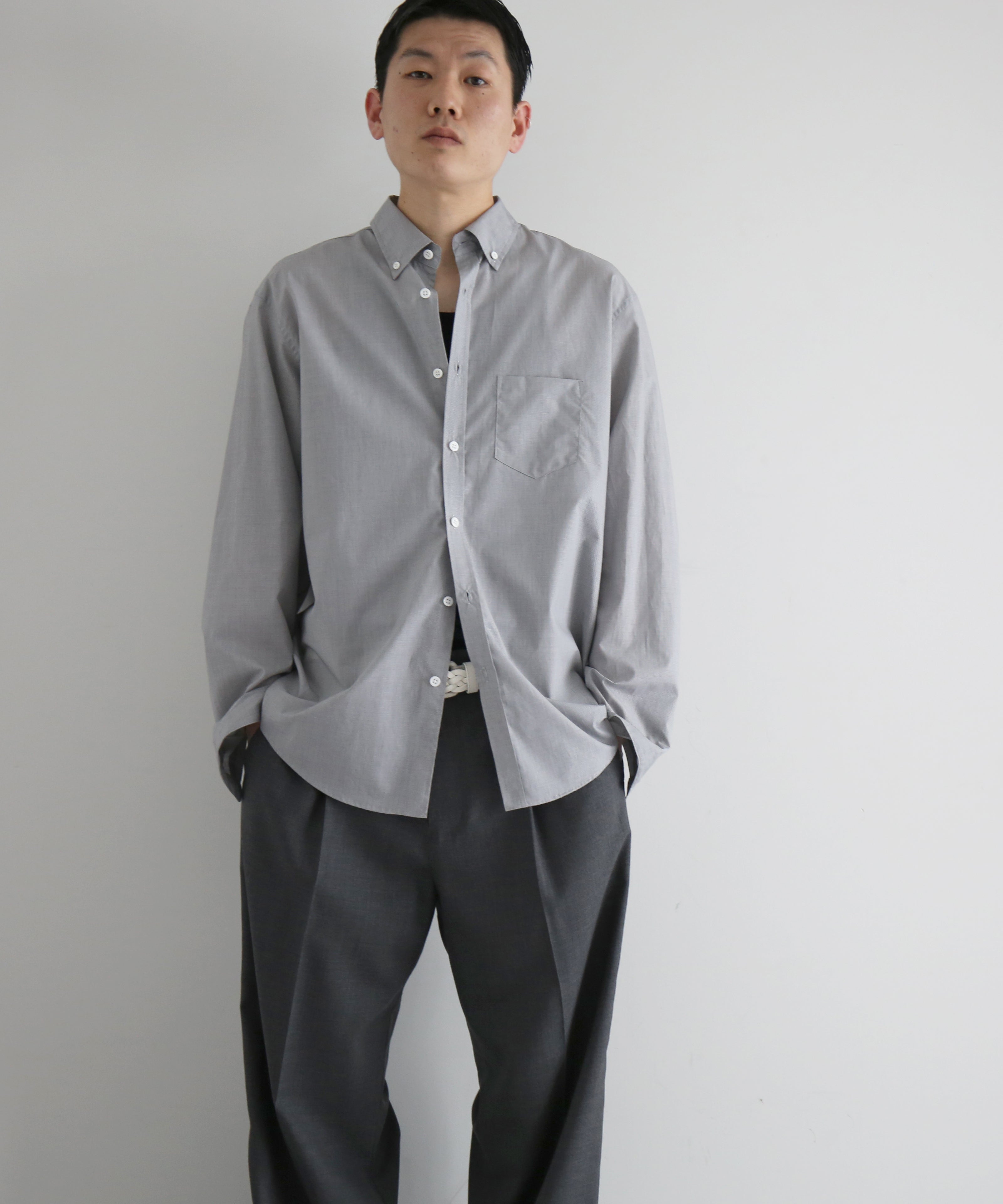 DIGAWEL Buttondown shirt "BLACK"