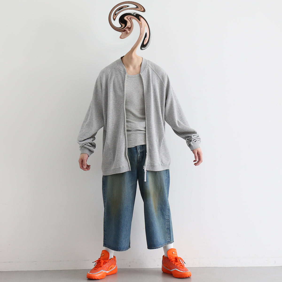 gourmet jeans(グルメジーンズ) 天竺カーディガン gourmet jeans【グルメジーンズ】Zip bomber 