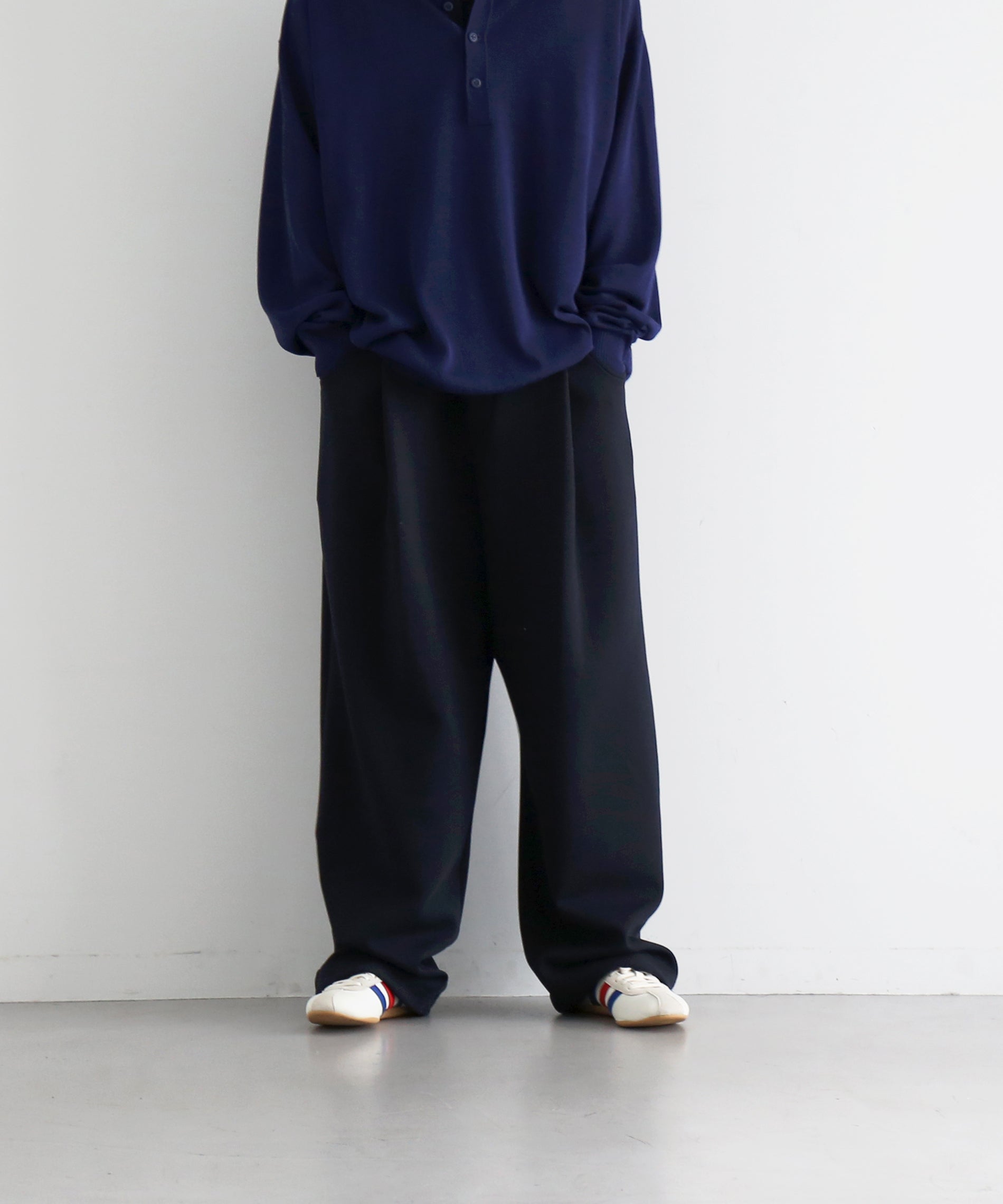 [EXCLUSIVE] NEONSIGN Wide Tech Slacks "TOP BLACK"
