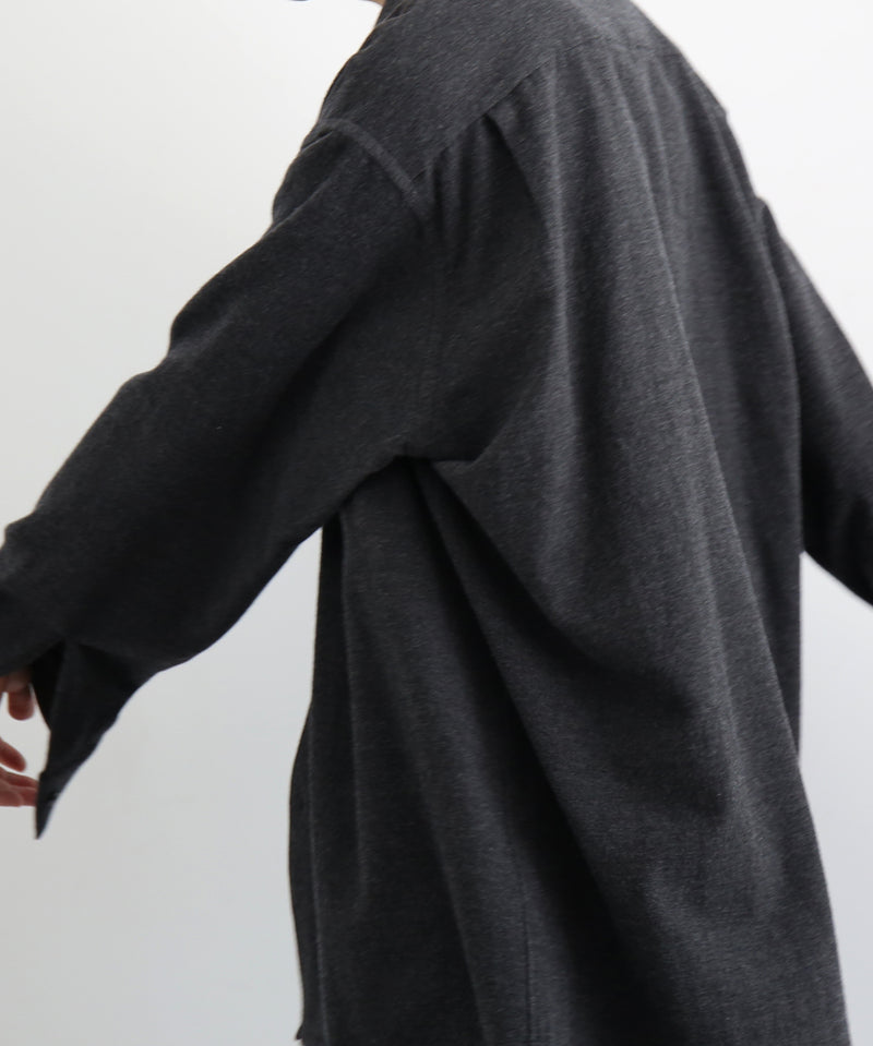 URU Shirt - regular collar l/s shirt "CHARCOAL"