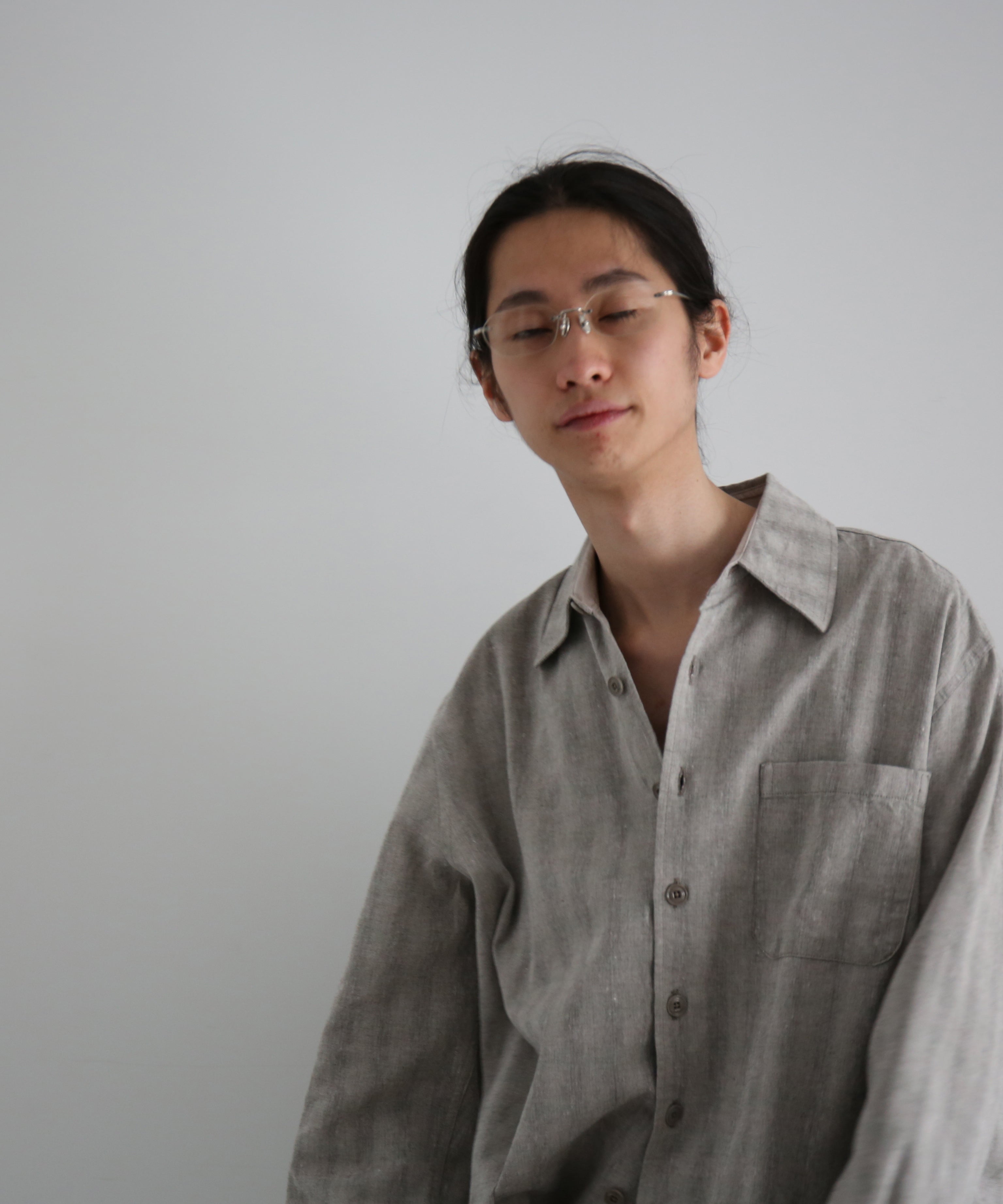 OUR LEGACY Above shirt "SAGE TRAIL CHECK DRYLINE WEAVE"