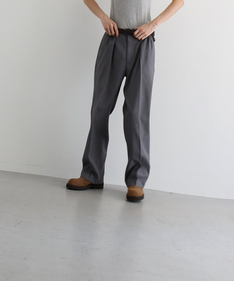 UNUSED Uw1203 straight slacks “GRAY"