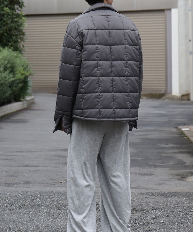 UNUSED Us 2570 padding quilted shirt "GRAY"