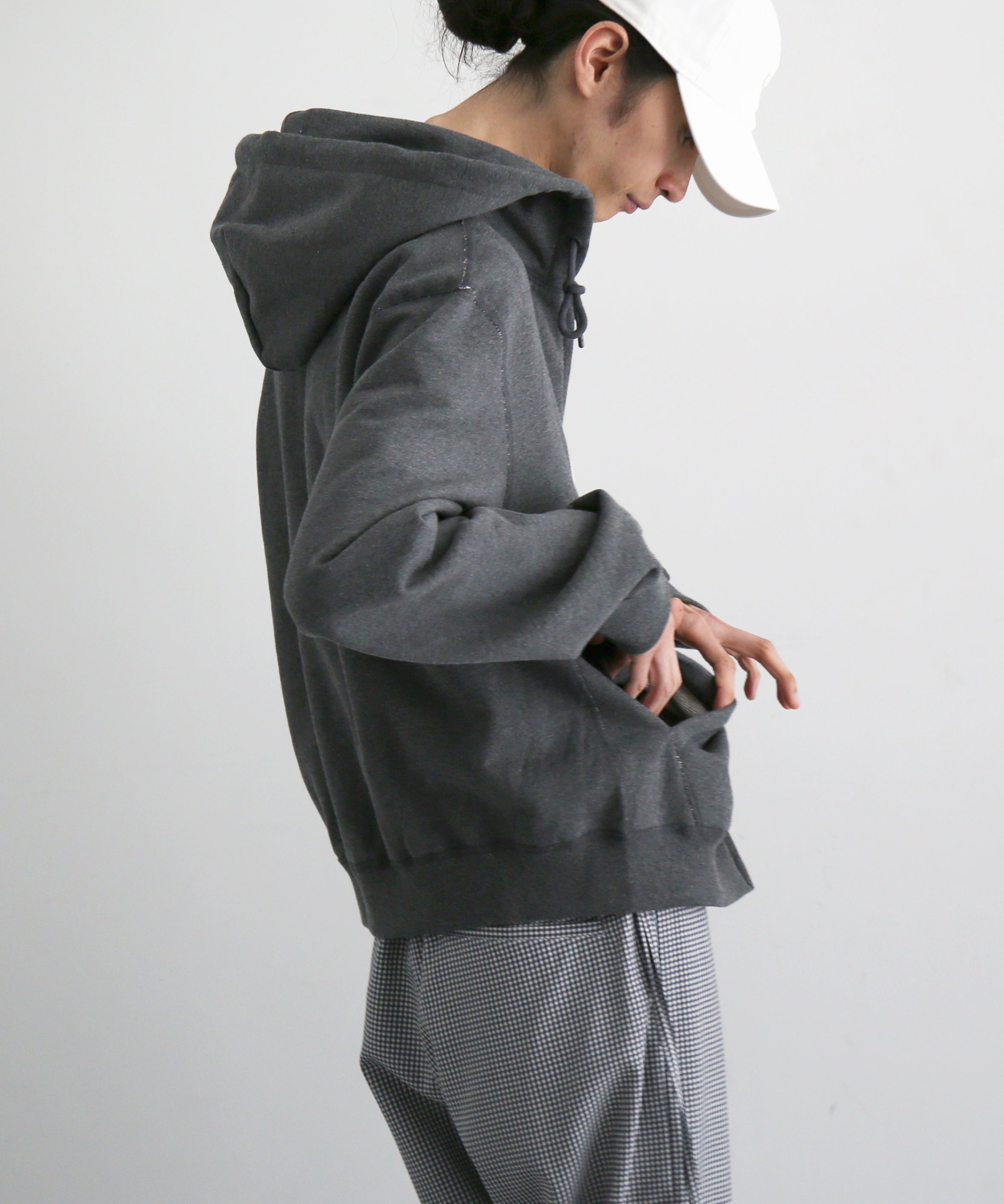 トップス kaiko double zip parka gray KAIKO【カイコー】double zip parka 