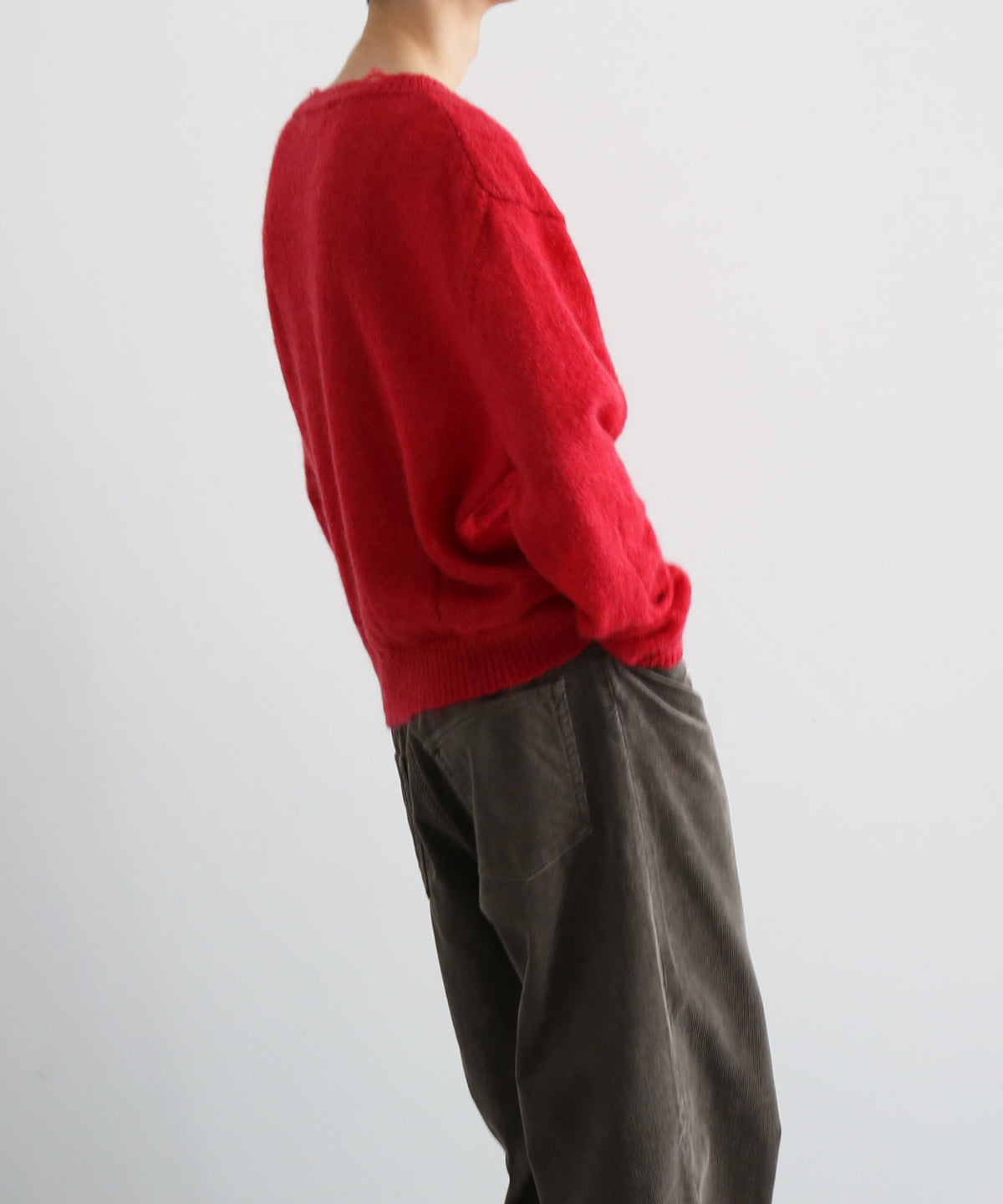 【Pre order】NEONSIGN Destroy knit -type : v "BLENDED RED"