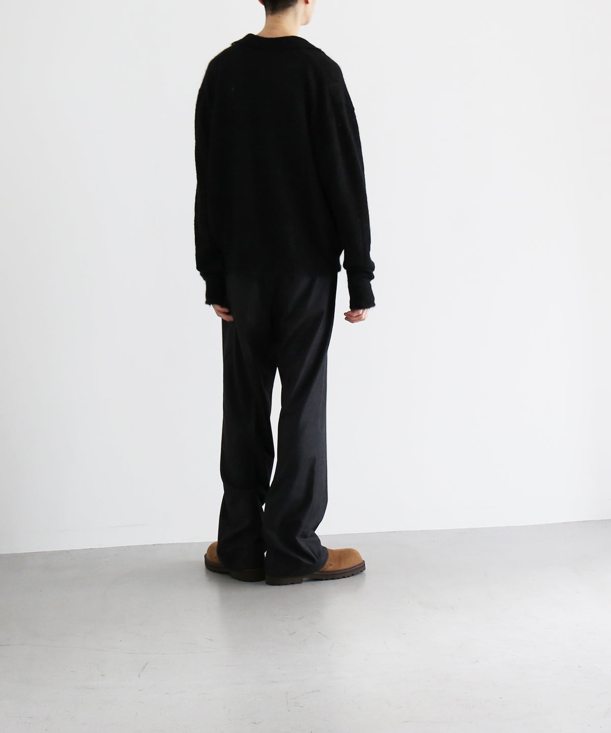 【Pre order】NEONSIGN Destroy knit -type : s "BLACK"