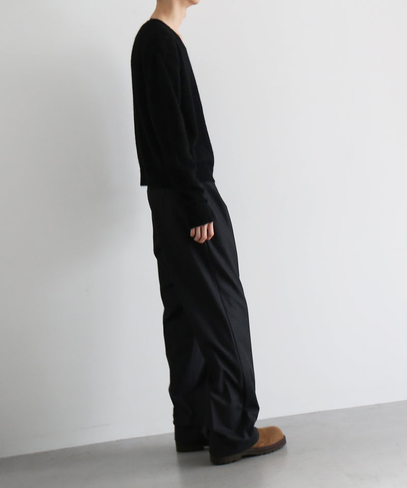 【Pre order】NEONSIGN Destroy knit -type : v "BLACK"