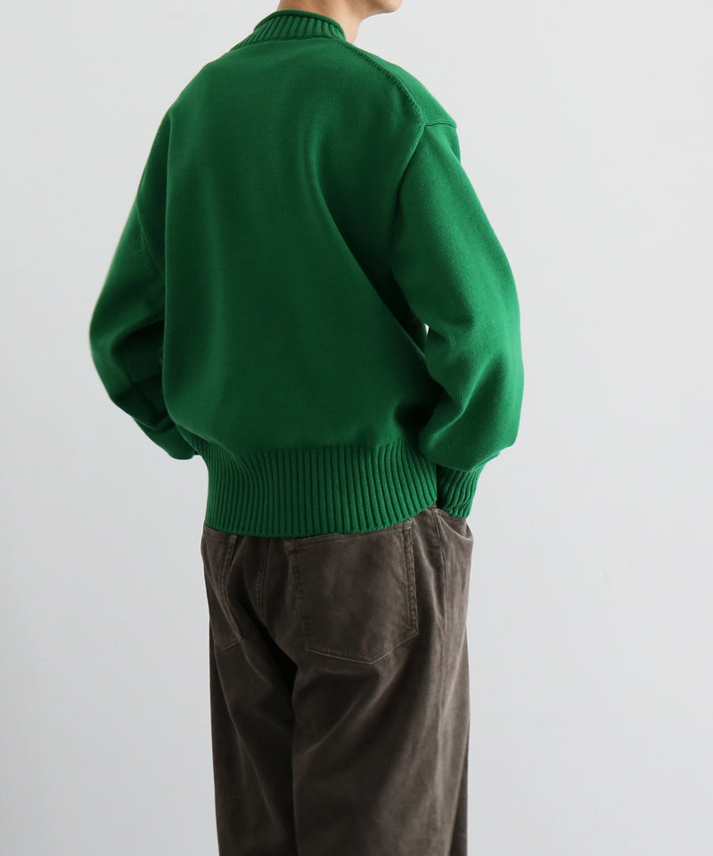 AURALEE Super fine wool knit mock neck p/o “GREEN”