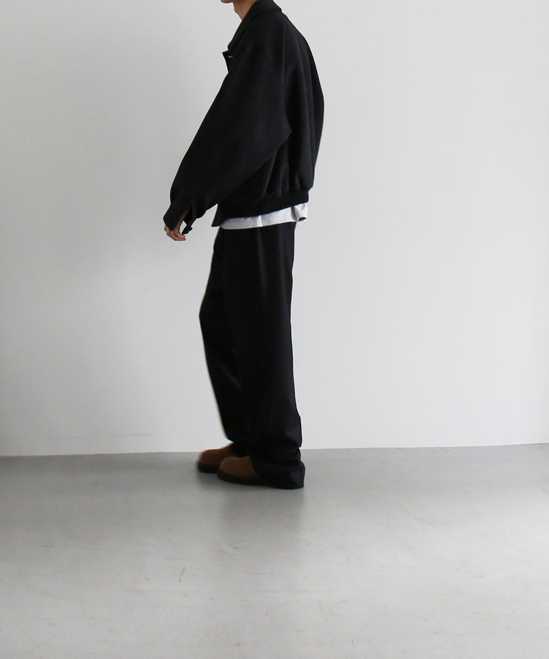 AURALEE Cashmere moleskin zip blouson “TOP CHARCOAL”