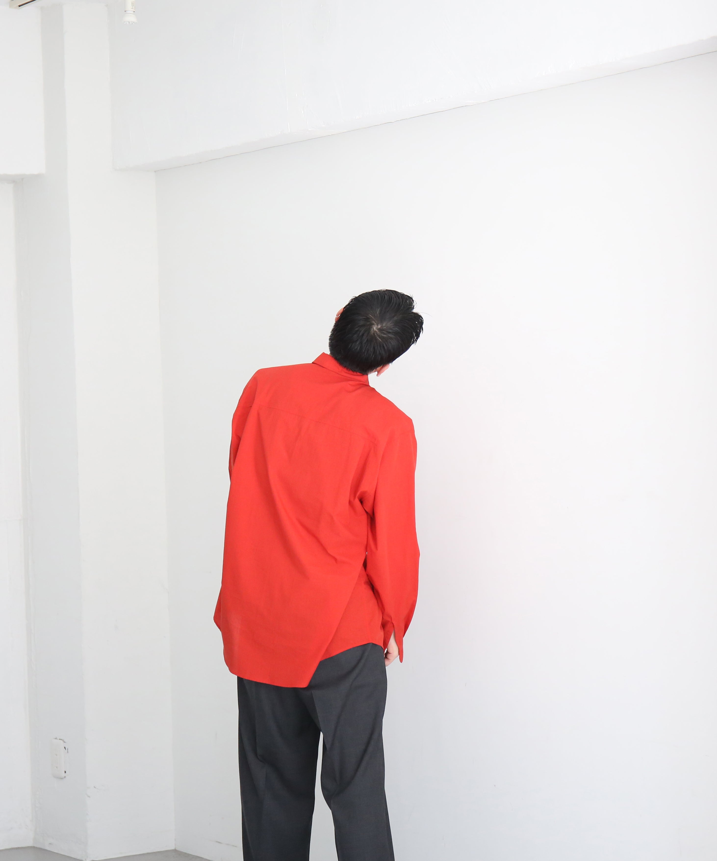 AURALEE Super fine cotton lawn shirt "RED"