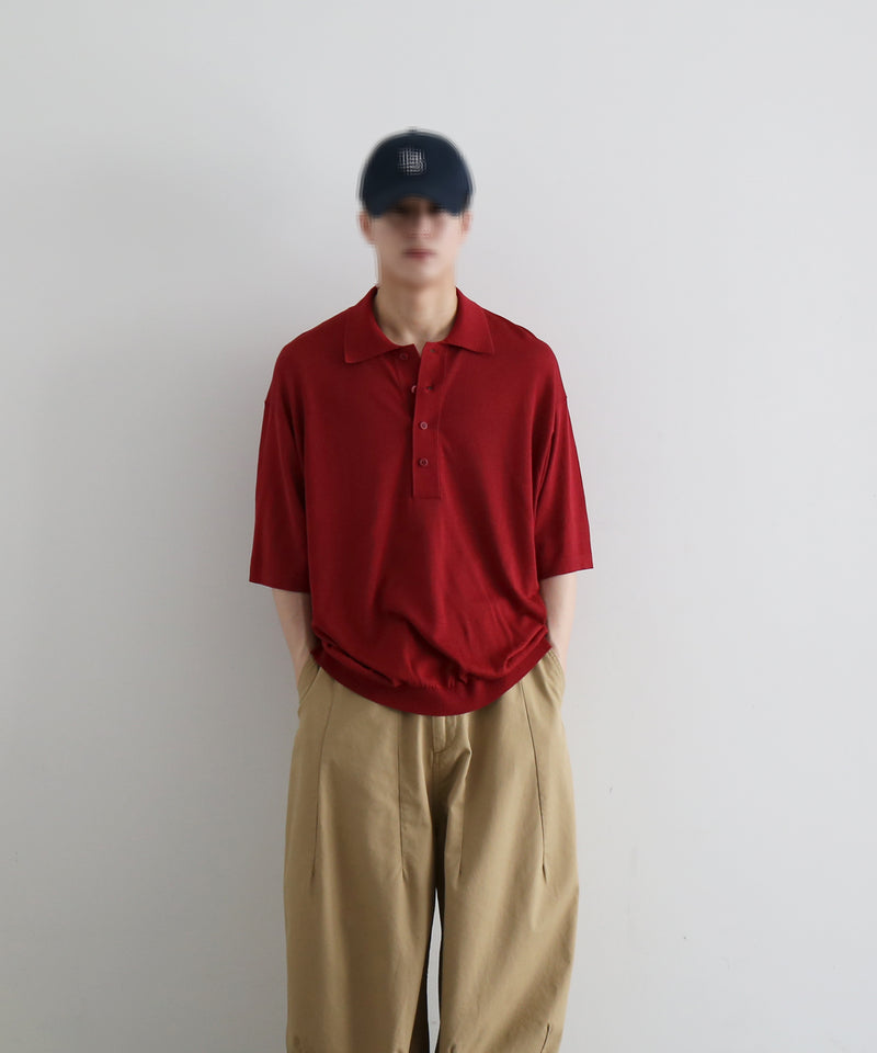 【EXCLUSIVE】crepuscule S/s polo "SAX"