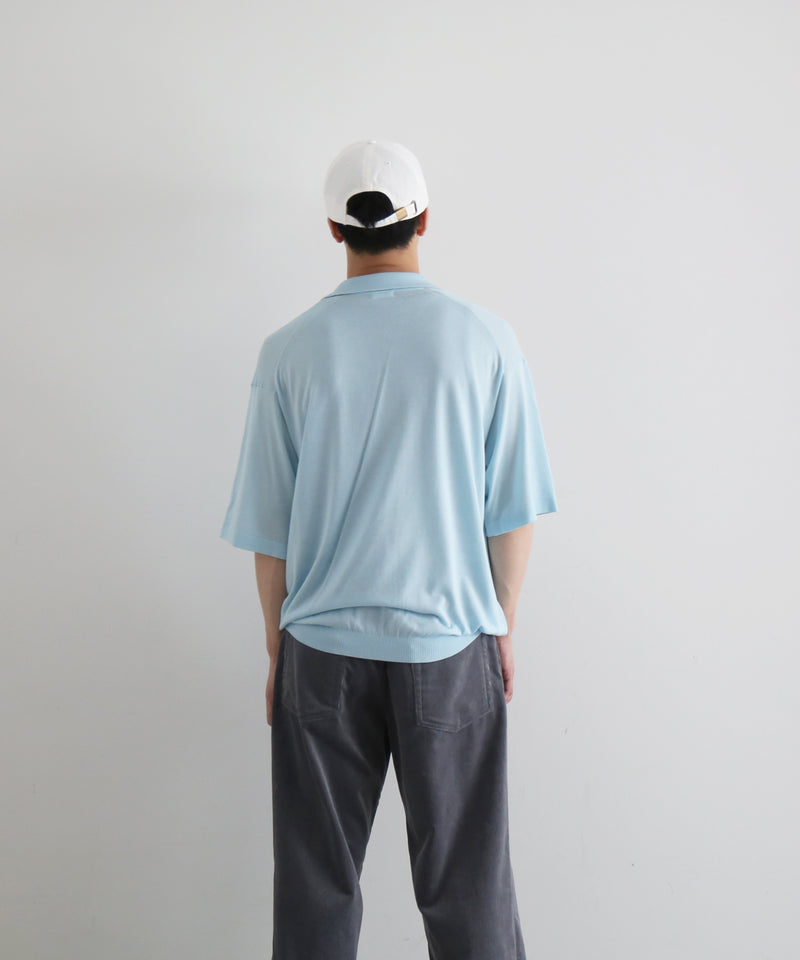 【EXCLUSIVE】crepuscule S/s polo "SAX"