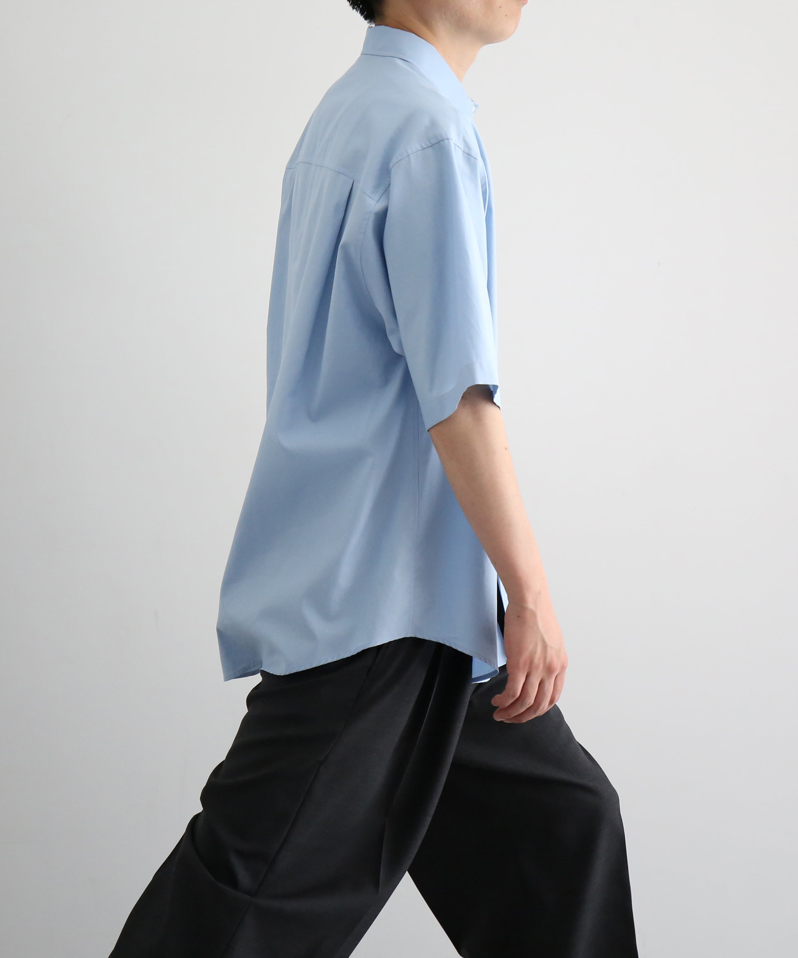 AURALEE【オーラリー】メンズ 長袖シャツ Washed finx twill big half