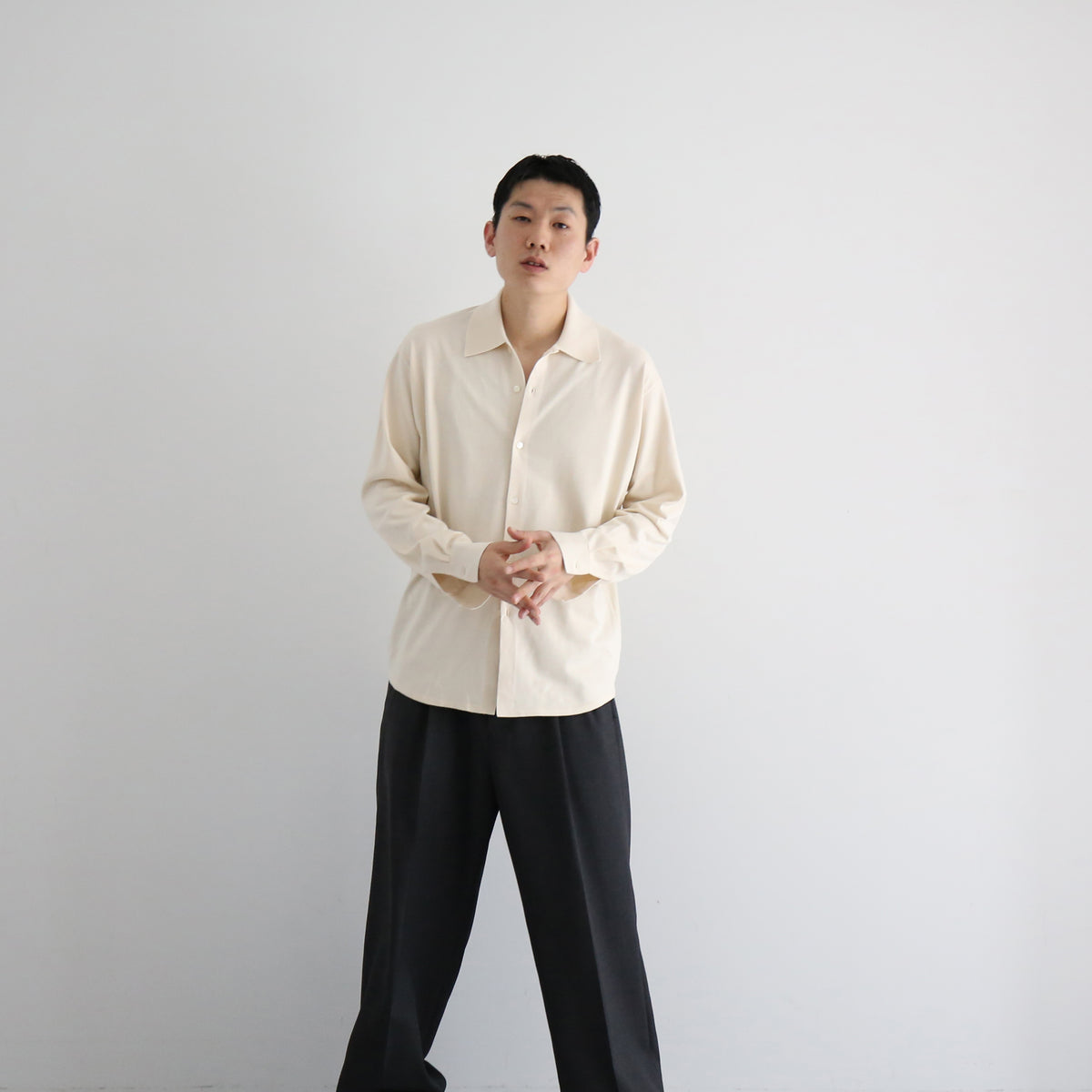AURALEE【オーラリー】High gauge tussah silk knit cardigan 