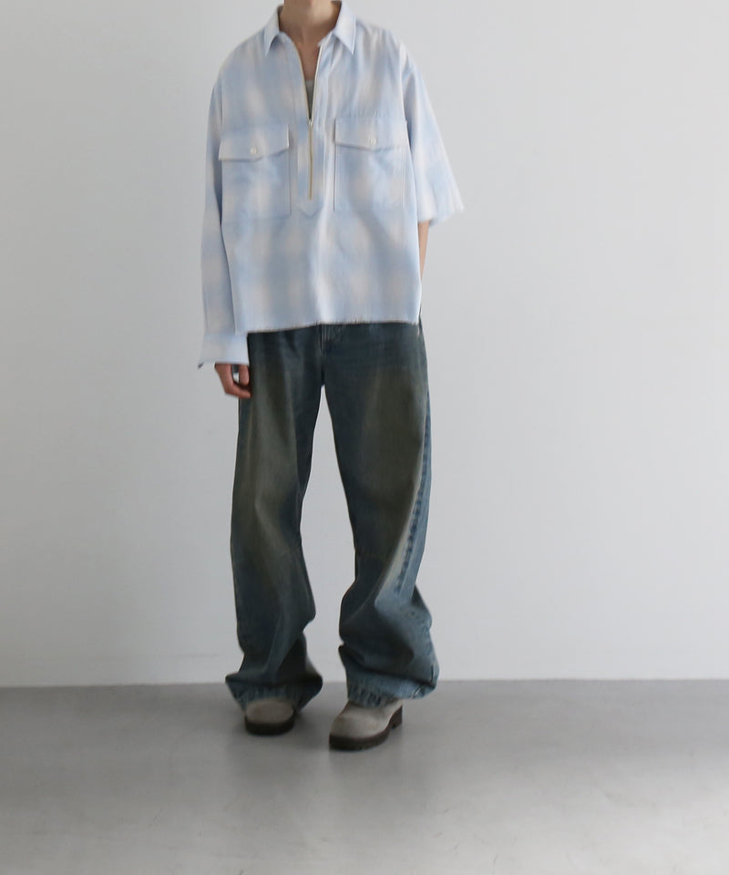 ensou. Left-handed shirt "A.SONIC BLUE"